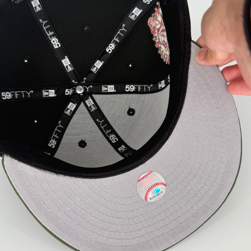 Black Olive Chief Wahoo Cleveland Indians Guardians Banned 1954 All Star Game New Era 59Fifty Fitted Hat