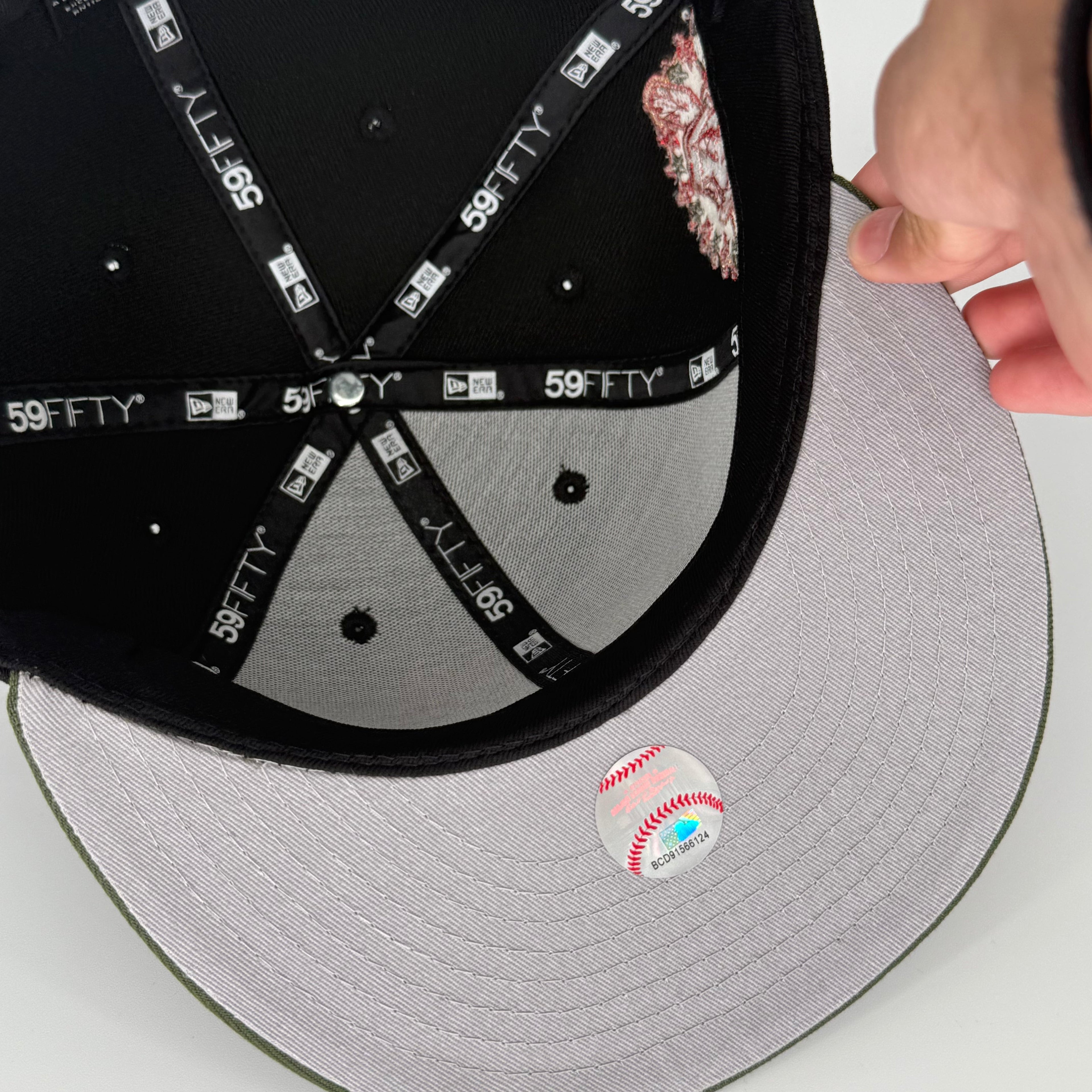 Black Olive Chief Wahoo Cleveland Indians Guardians Banned 1954 All Star Game New Era 59Fifty Fitted Hat