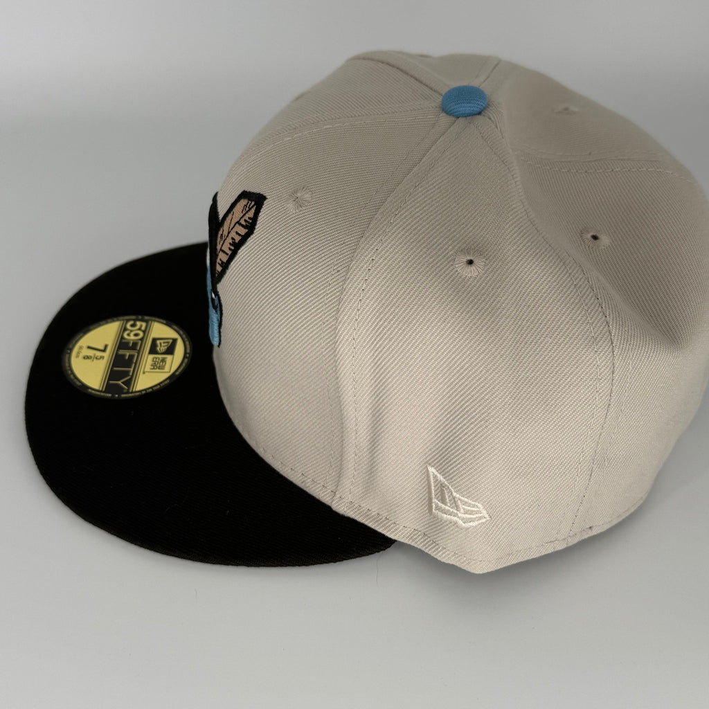 Chrome Black Icy Chief Wahoo Cleveland Indians Guardians Banned 1954 All Star Game New Era Fitted Hat Cap