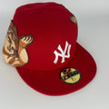 Jon Stan Red New York NY Yankees New Era Fitted Hat Cap MLB
