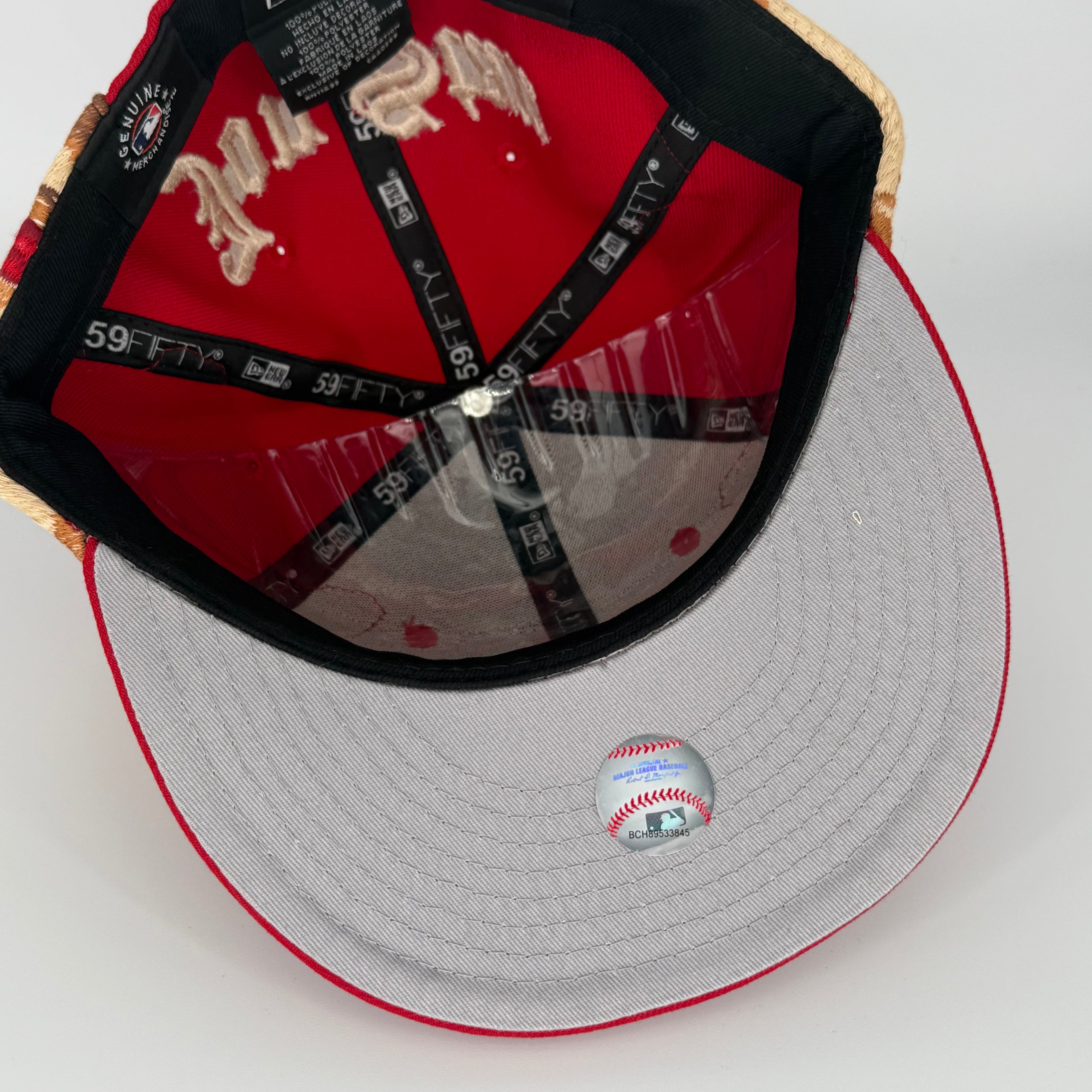 Jon Stan Red New York NY Yankees New Era Fitted Hat Cap MLB