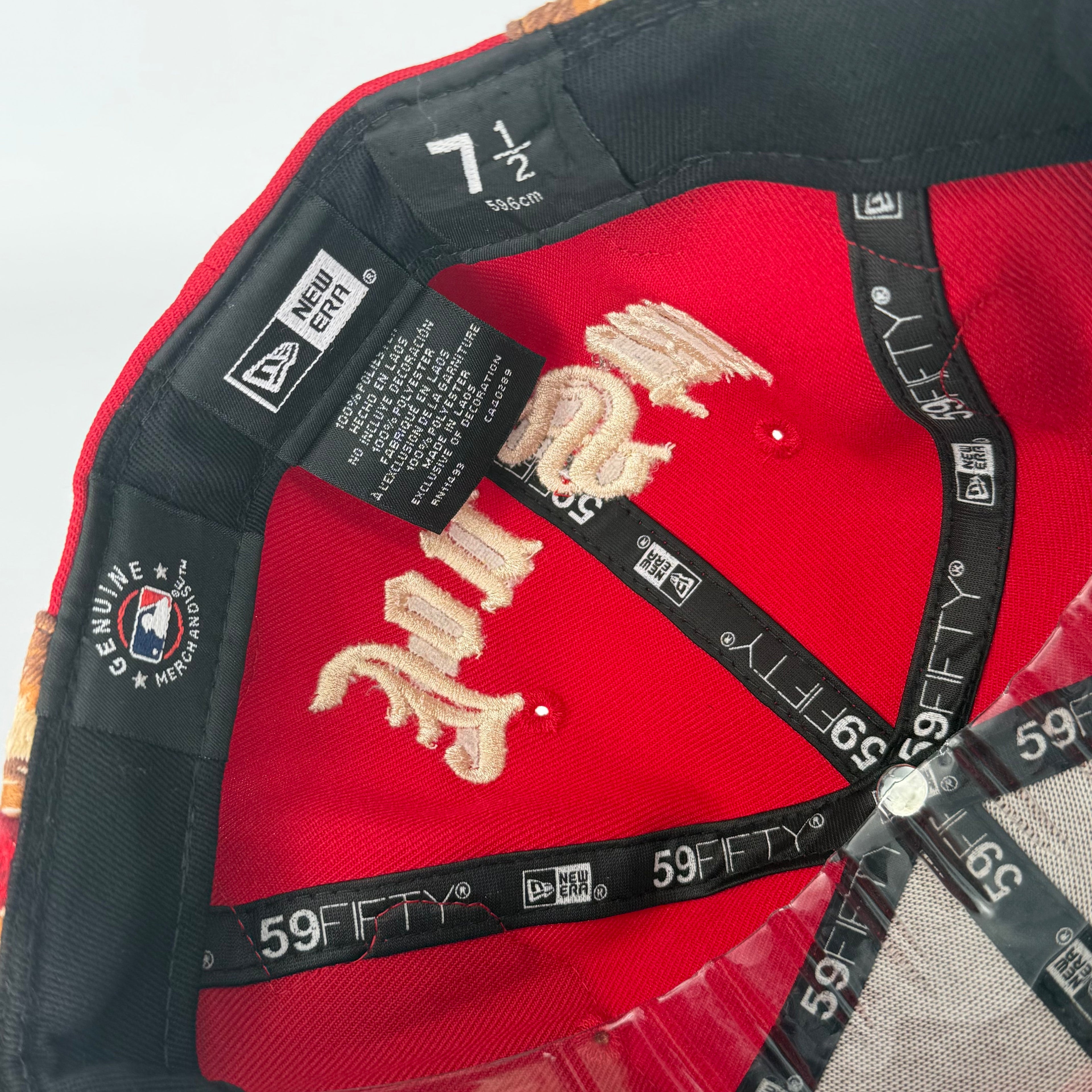 Jon Stan Red New York NY Yankees New Era Fitted Hat Cap MLB