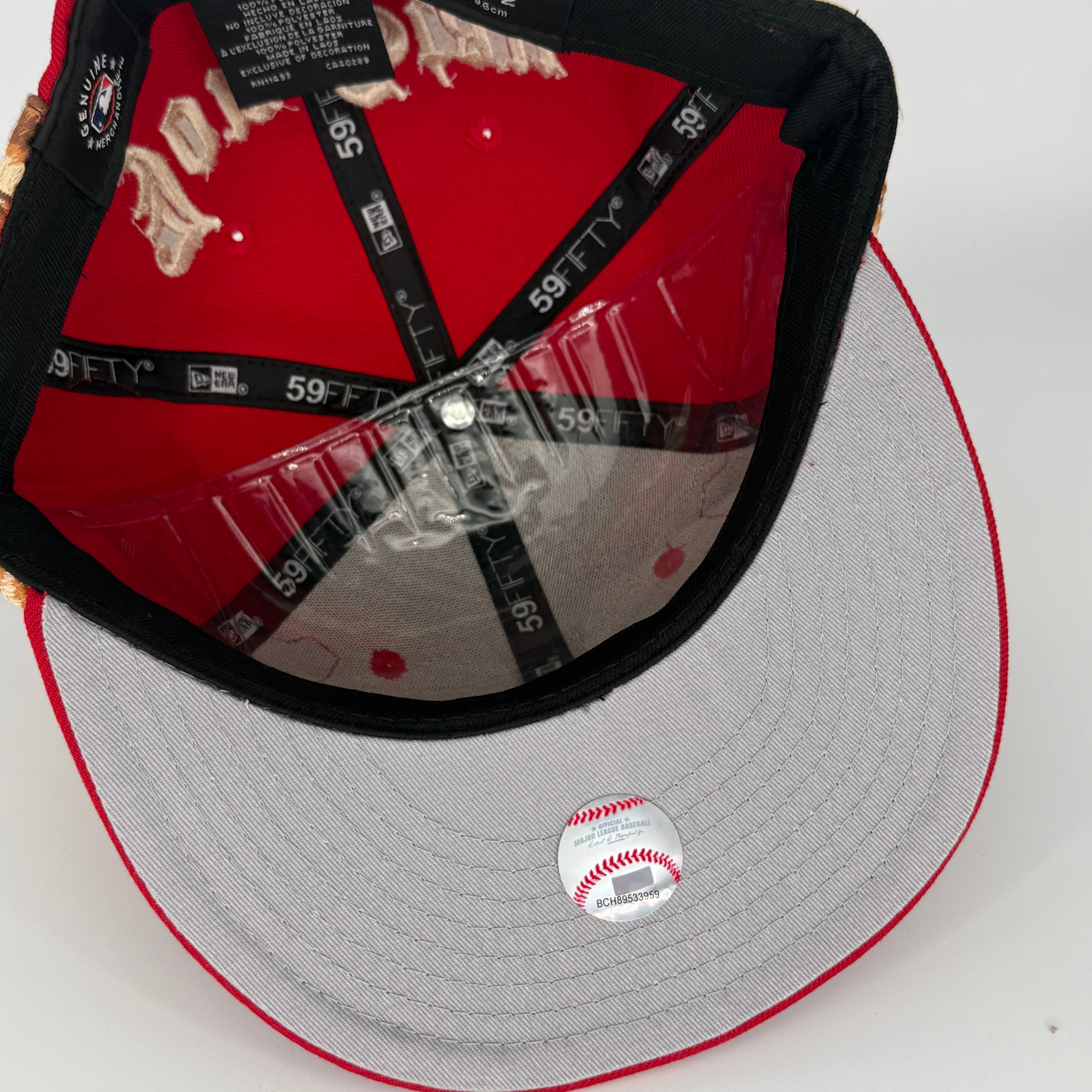 Red Jon Stan Los Angeles LA Dodgers New Era Fitted Hat Cap 59Fifty