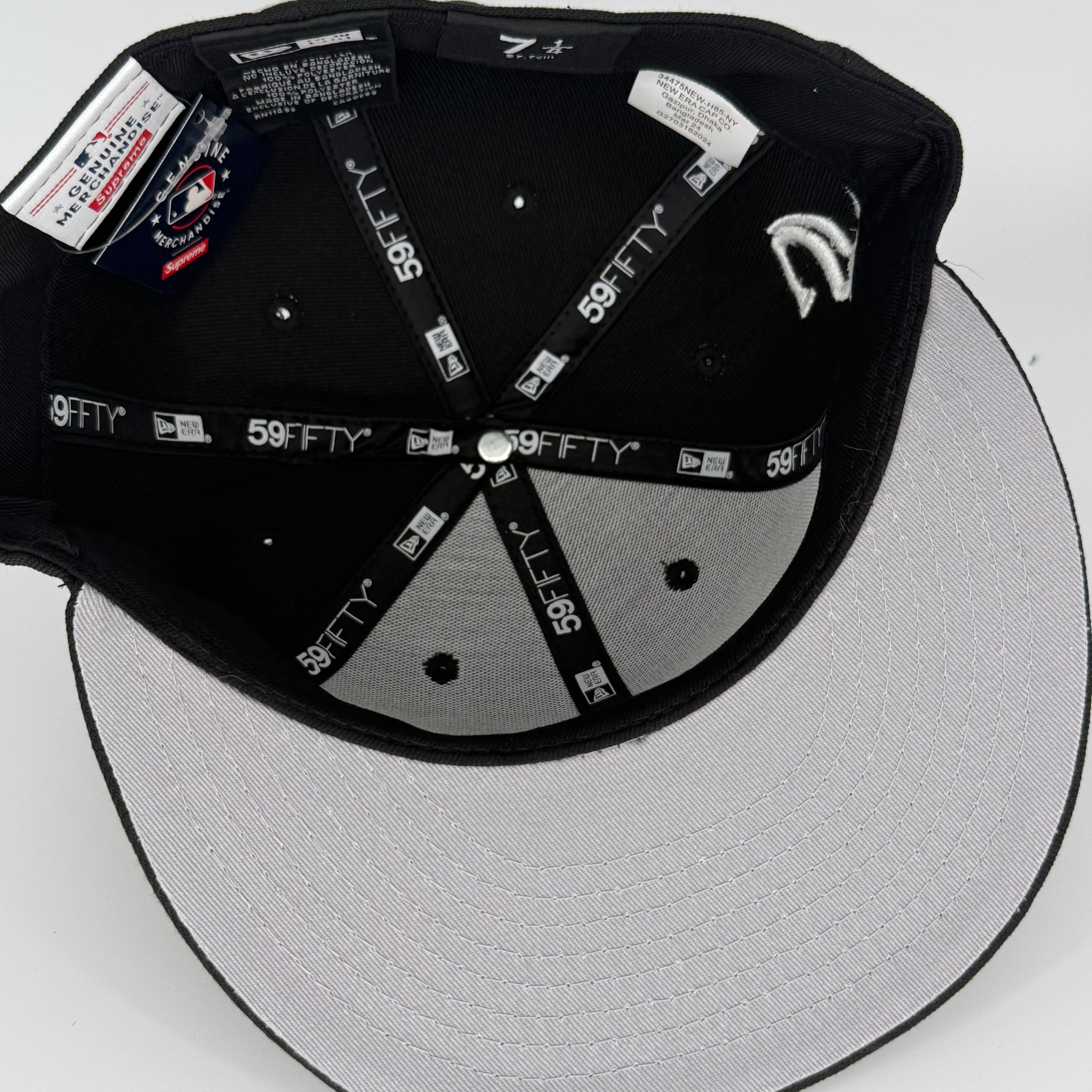 Supreme Black Chicago Chi White Sox New Era Fitted Hat Cap Hype MLB