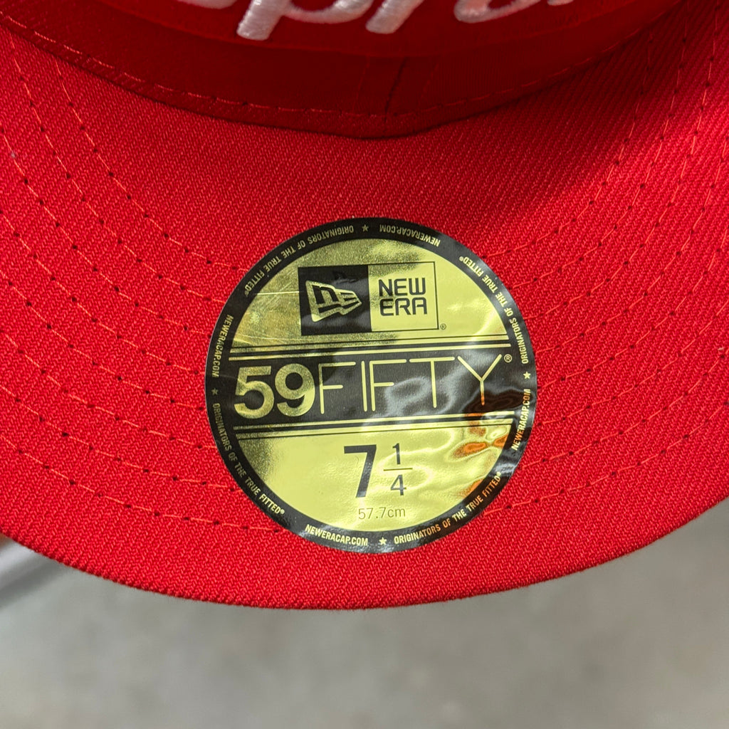 Atlanta Braves Supreme Red New Era Fitted Hat