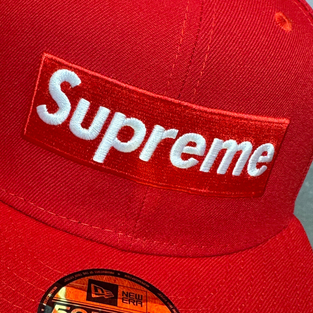 Atlanta Braves Supreme Red New Era Fitted Hat