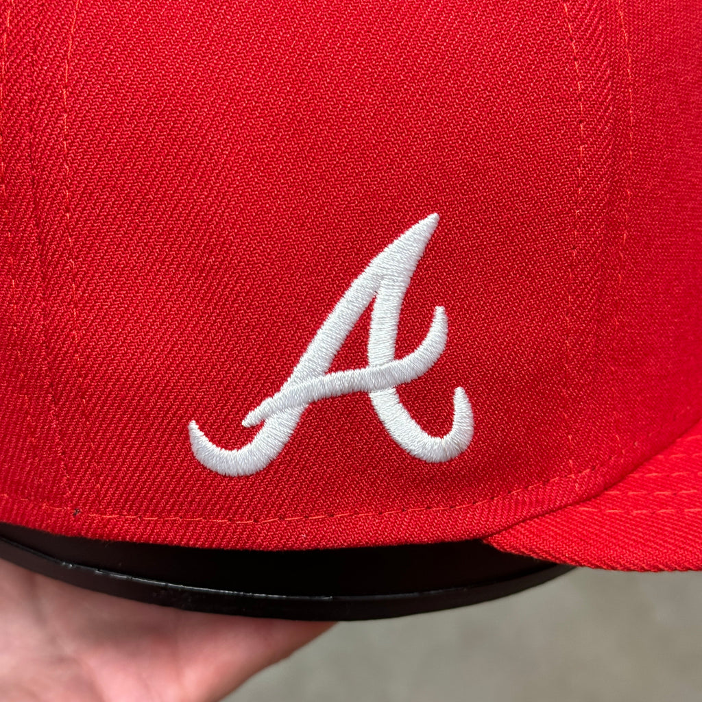 Atlanta Braves Supreme Red New Era Fitted Hat
