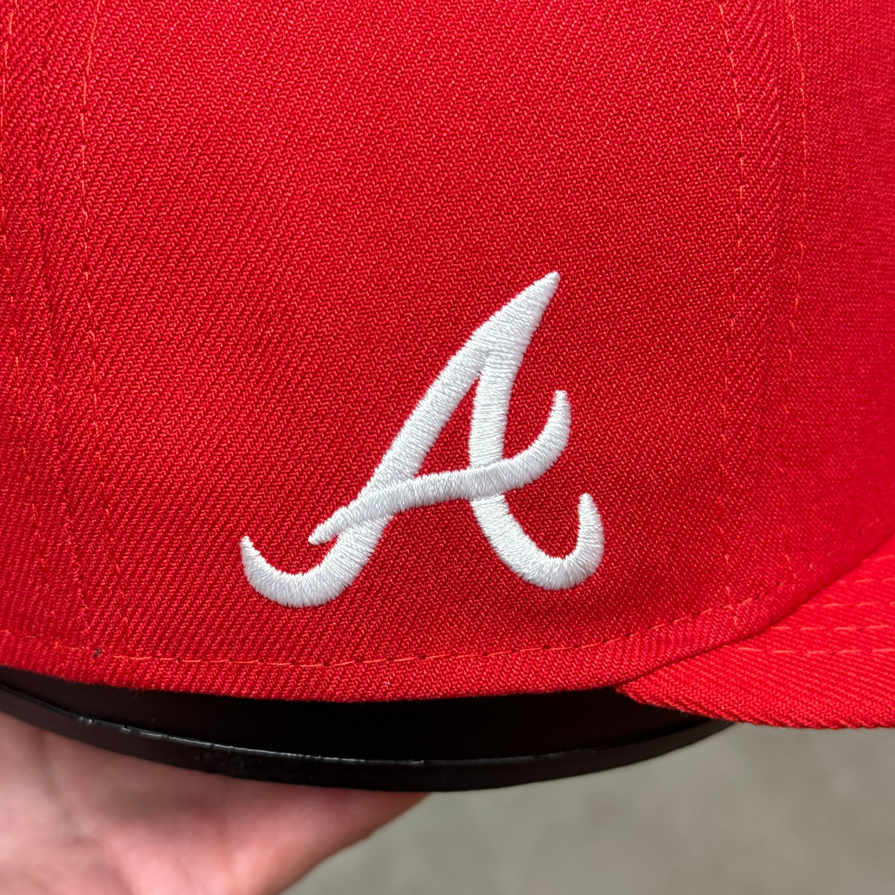 Atlanta Braves Supreme Red New Era Fitted Hat