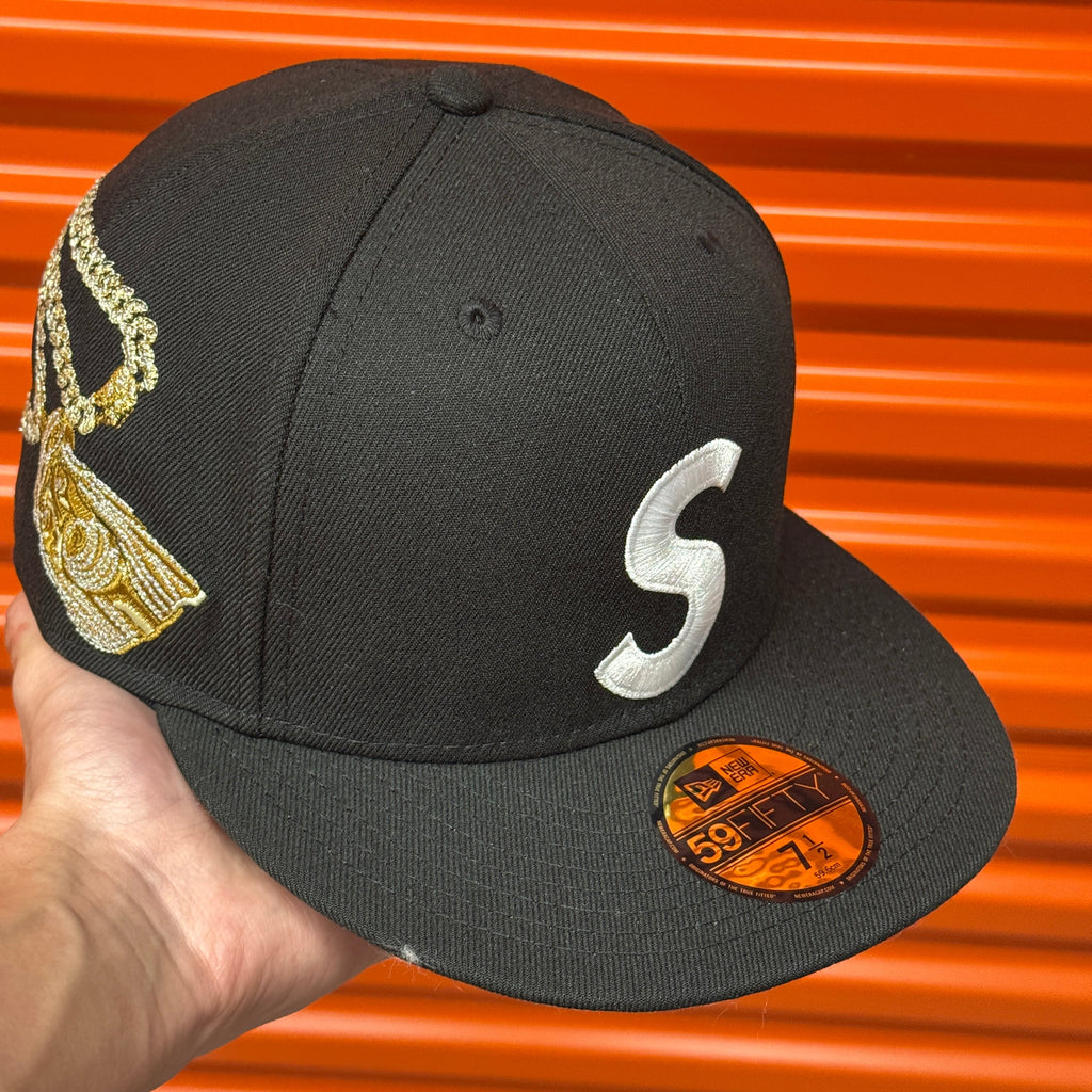 Supreme "S" Jesus Piece x New Era Fitted Hat Cap Hype Streetwear World Famous NYC Authentic - view 8
