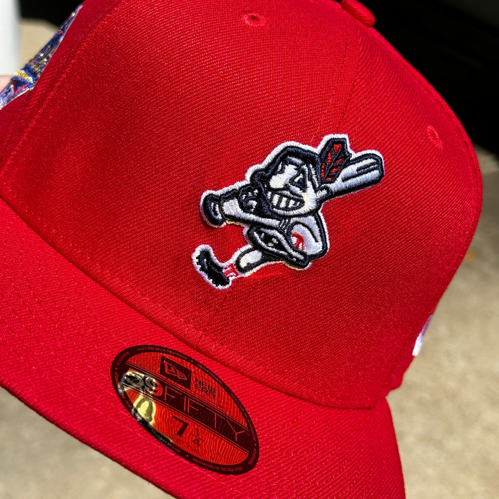 Cleveland Indians Swinging Wahoo 1995 World Series New Era Fitted Hat