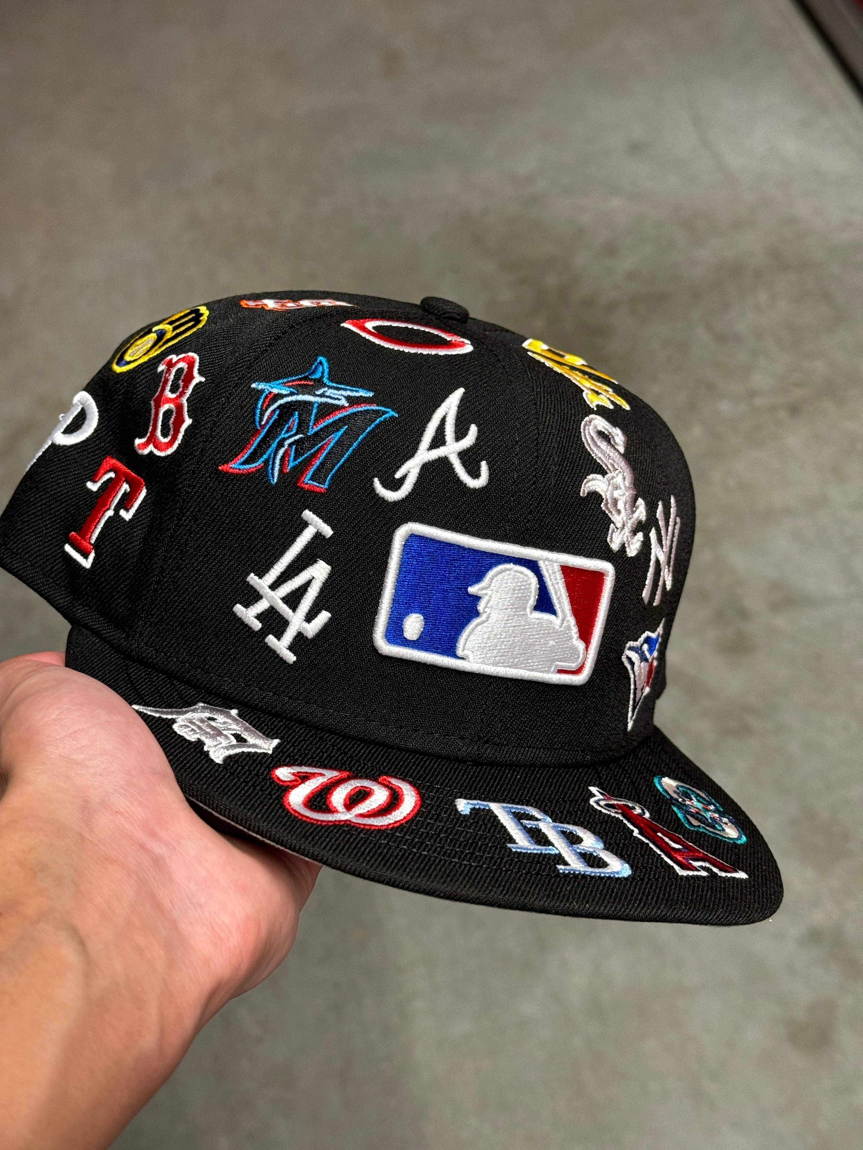 New Era 59FIFTY MLB All-Over Logo Fitted Hat