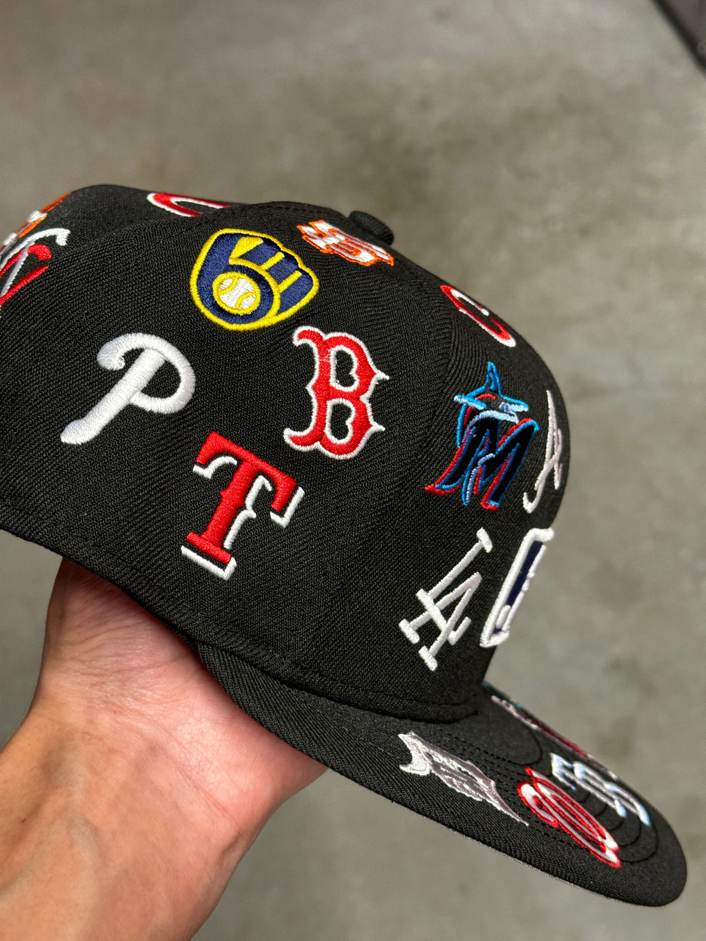 New Era 59FIFTY MLB All-Over Logo Fitted Hat