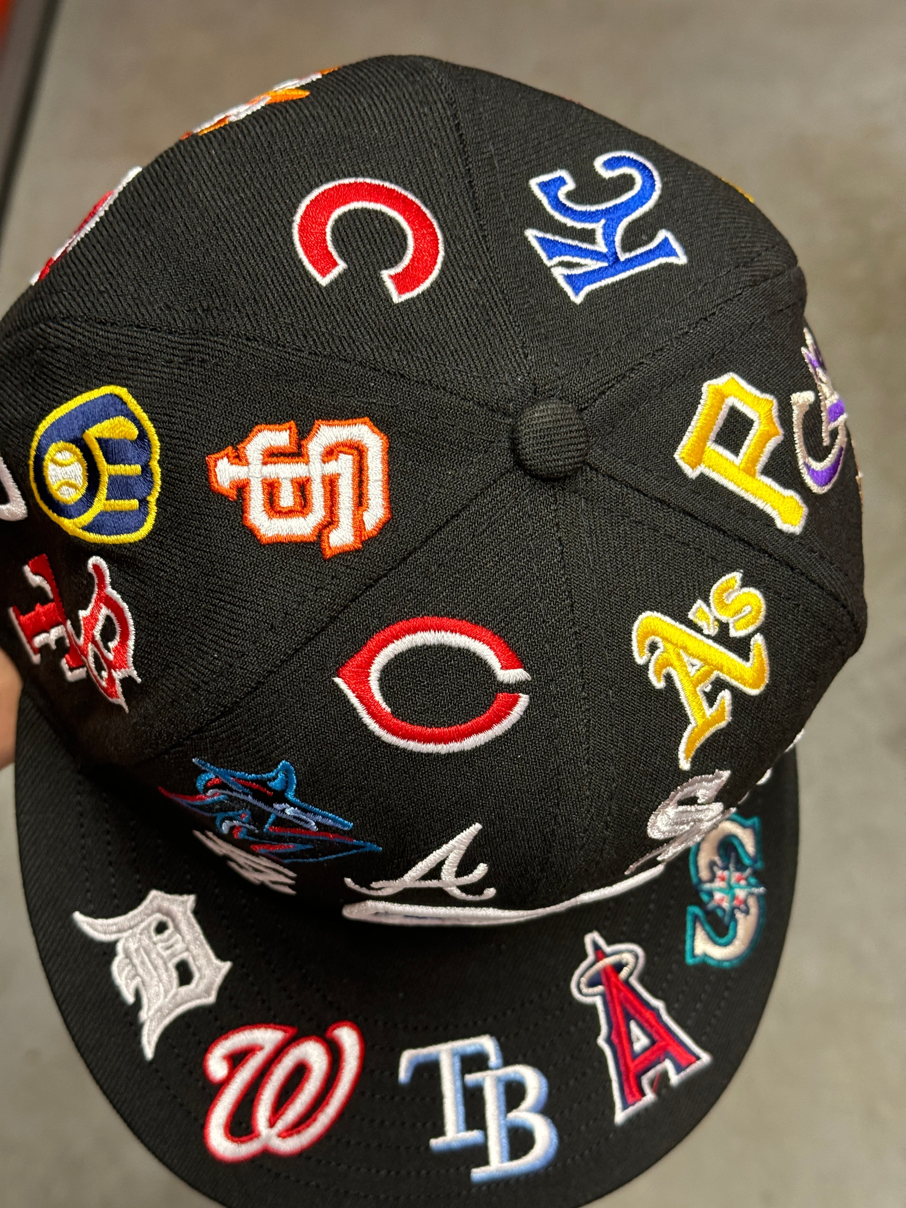 New Era 59FIFTY MLB All-Over Logo Fitted Hat