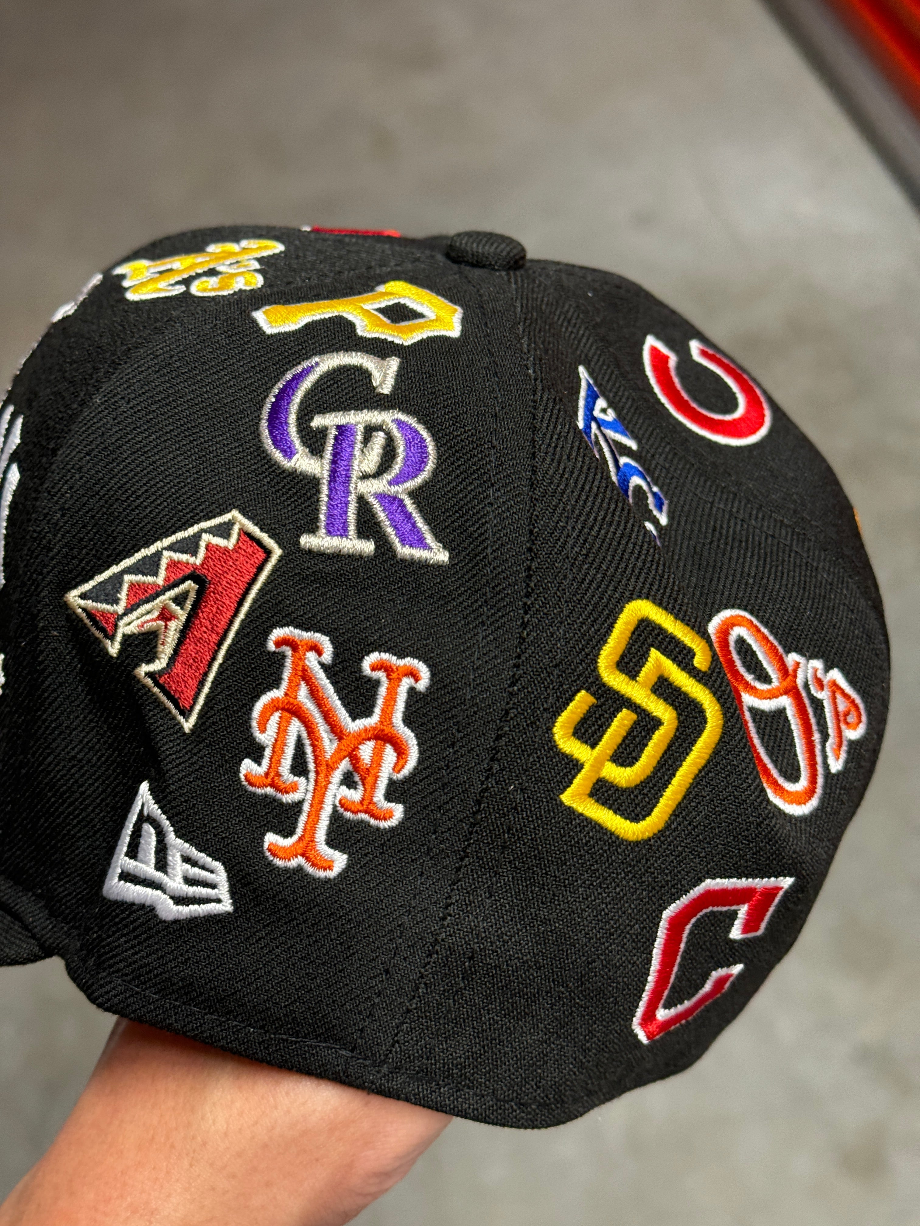 New Era 59FIFTY MLB All-Over Logo Fitted Hat
