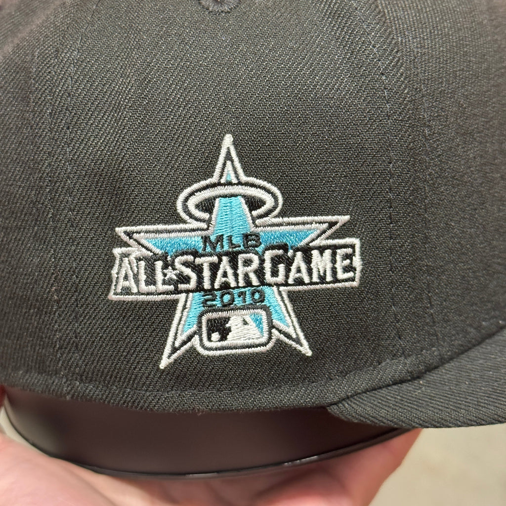 Black Blue Anaheim Los Angeles Angels 2010 All Star Game New Era Fitted Hat Cap