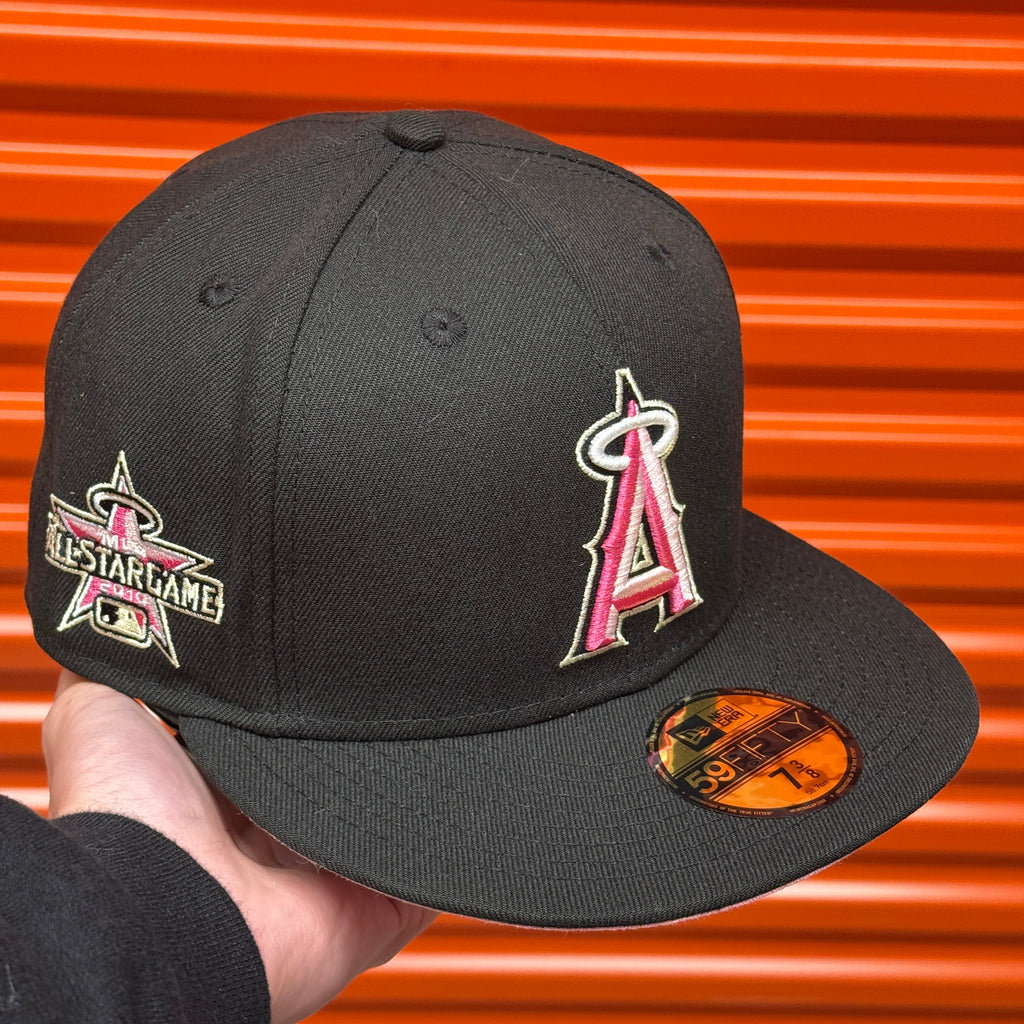 Black Pink Anaheim Los Angeles Angels 2010 All Star Game New Era Fitted Hat Cap