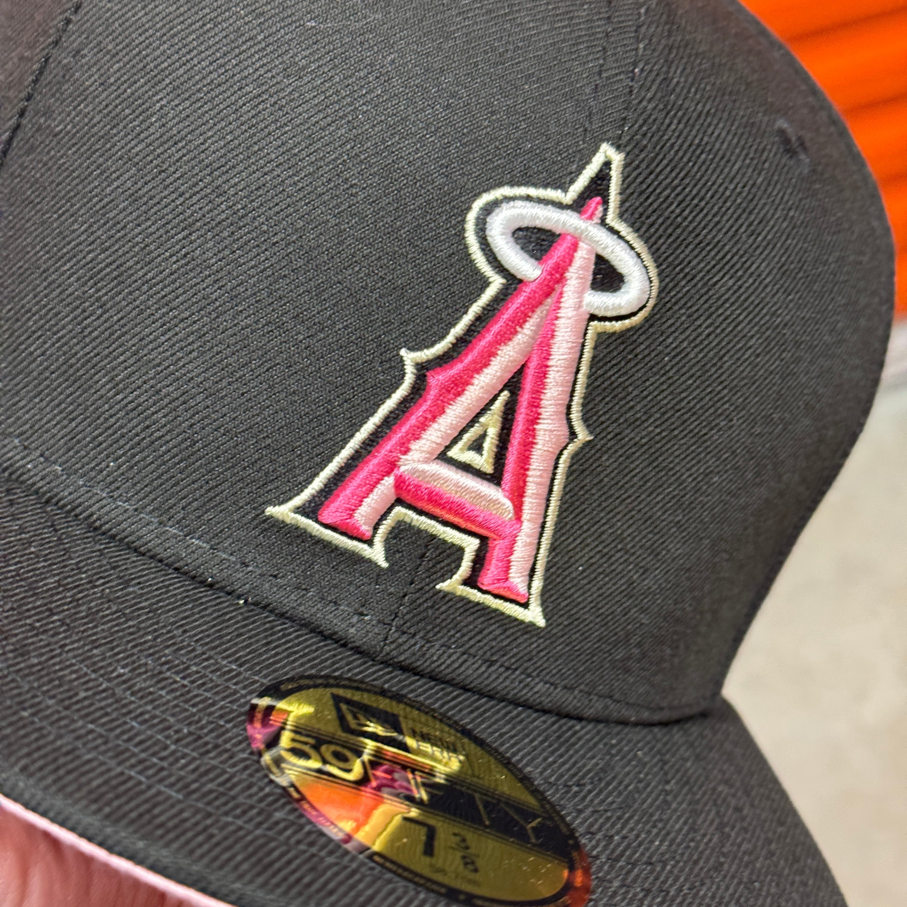 Black Pink Anaheim Los Angeles Angels 2010 All Star Game New Era Fitted Hat Cap