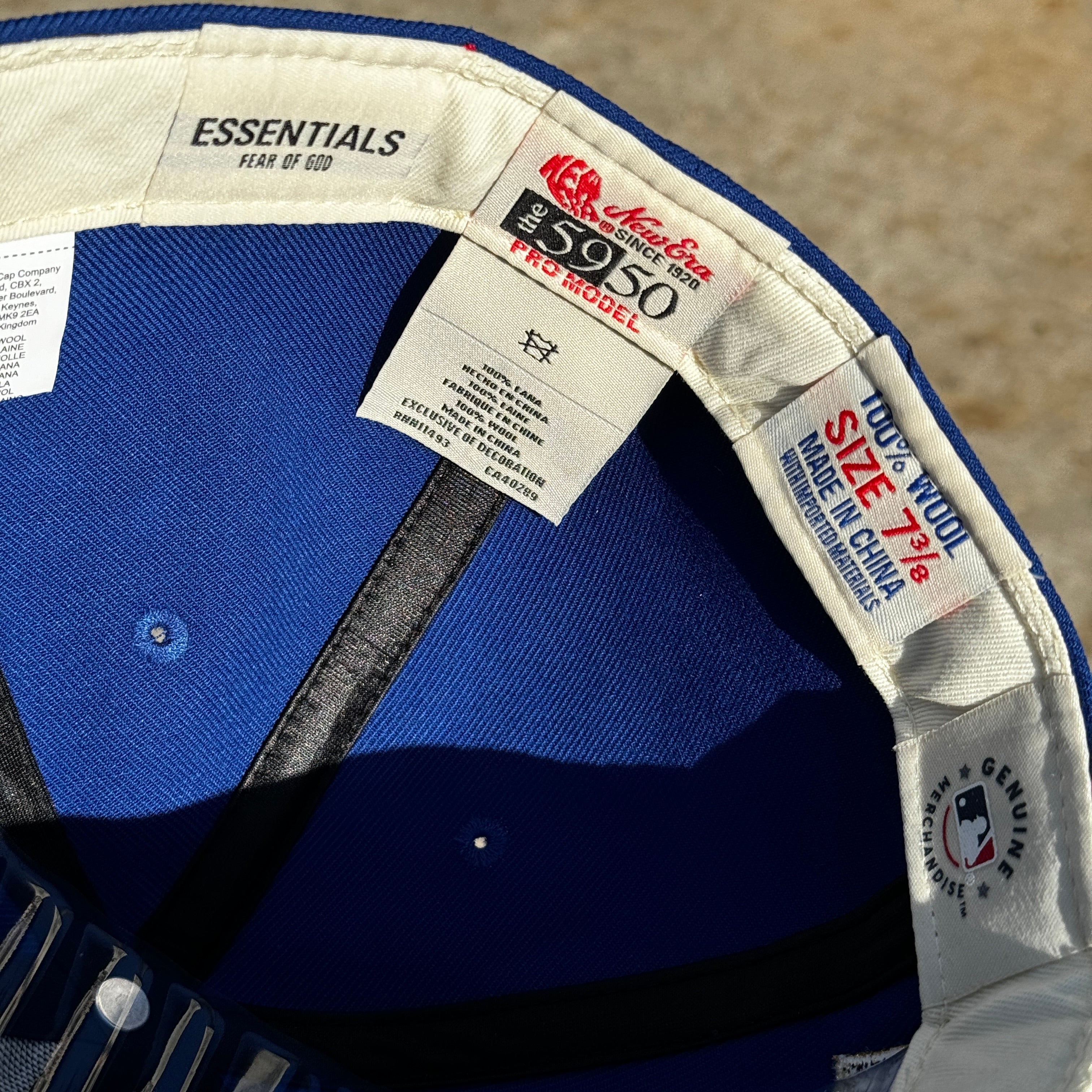 Dodgers 2020 FOG Essentials World Series New Era Fitted Hat