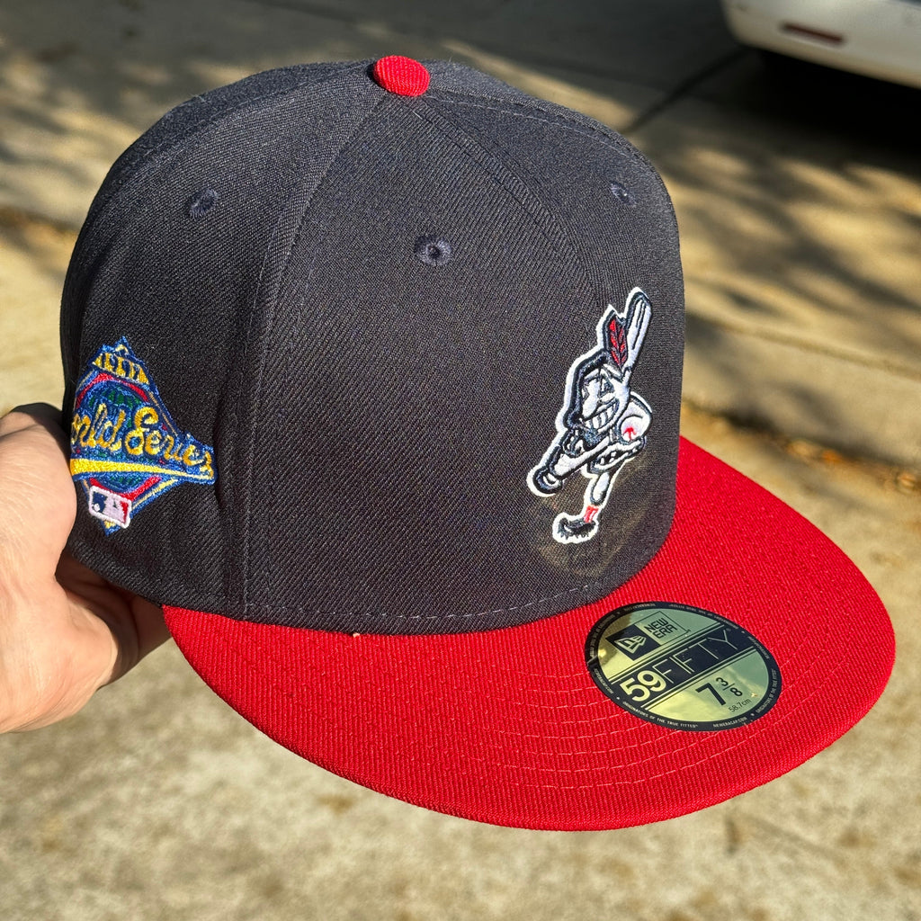 Cleveland Indians Swinging Wahoo 1995 World Series New Era Fitted Hat