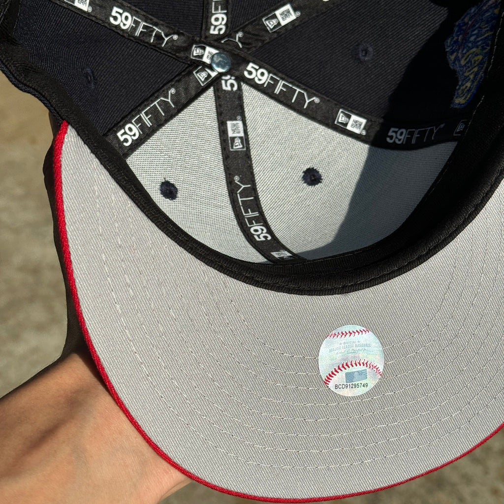 Cleveland Indians Swinging Wahoo 1995 World Series New Era Fitted Hat