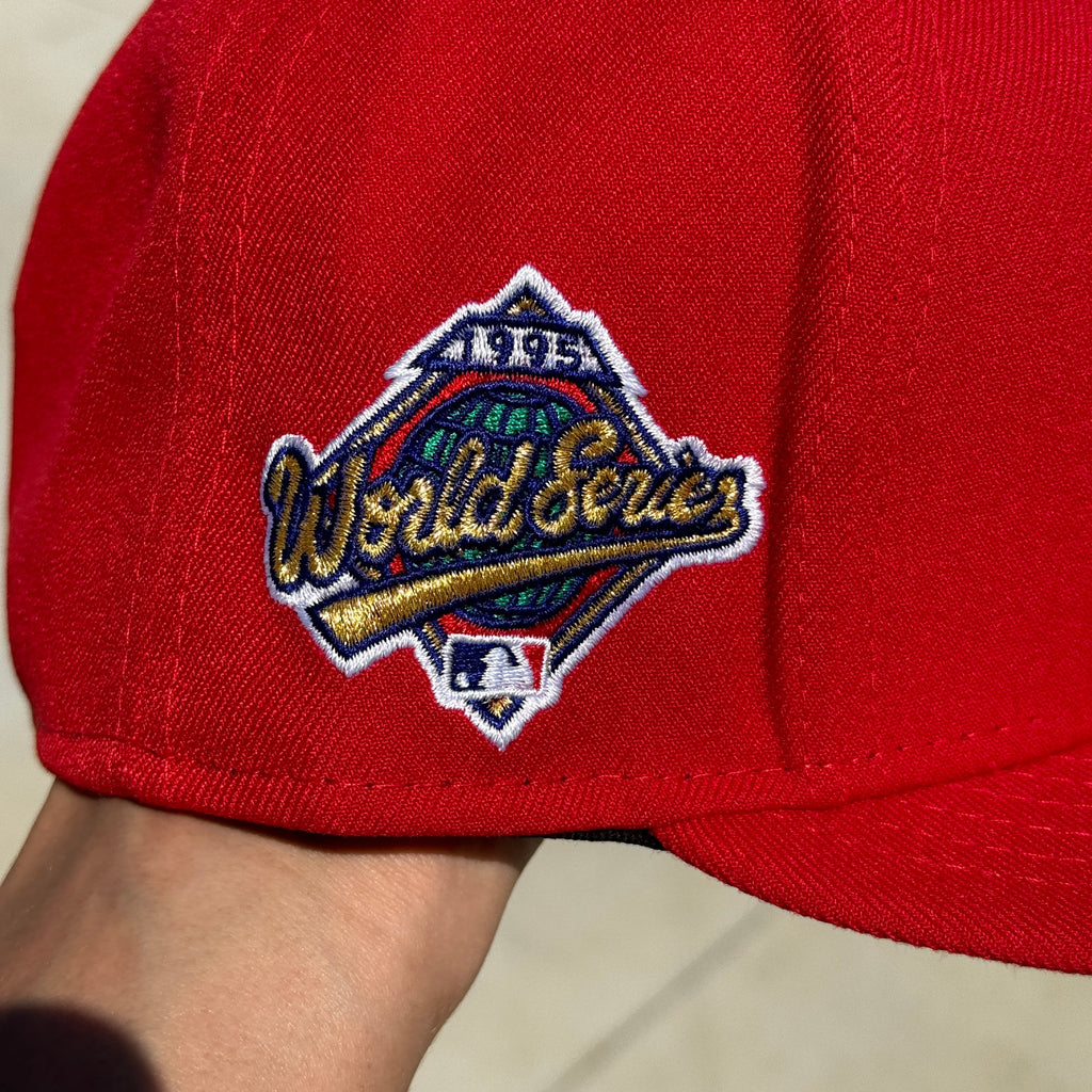 Red Chief Wahoo Banned Cleveland Indians Guardians 1995 World Series Rare Fitted Banned