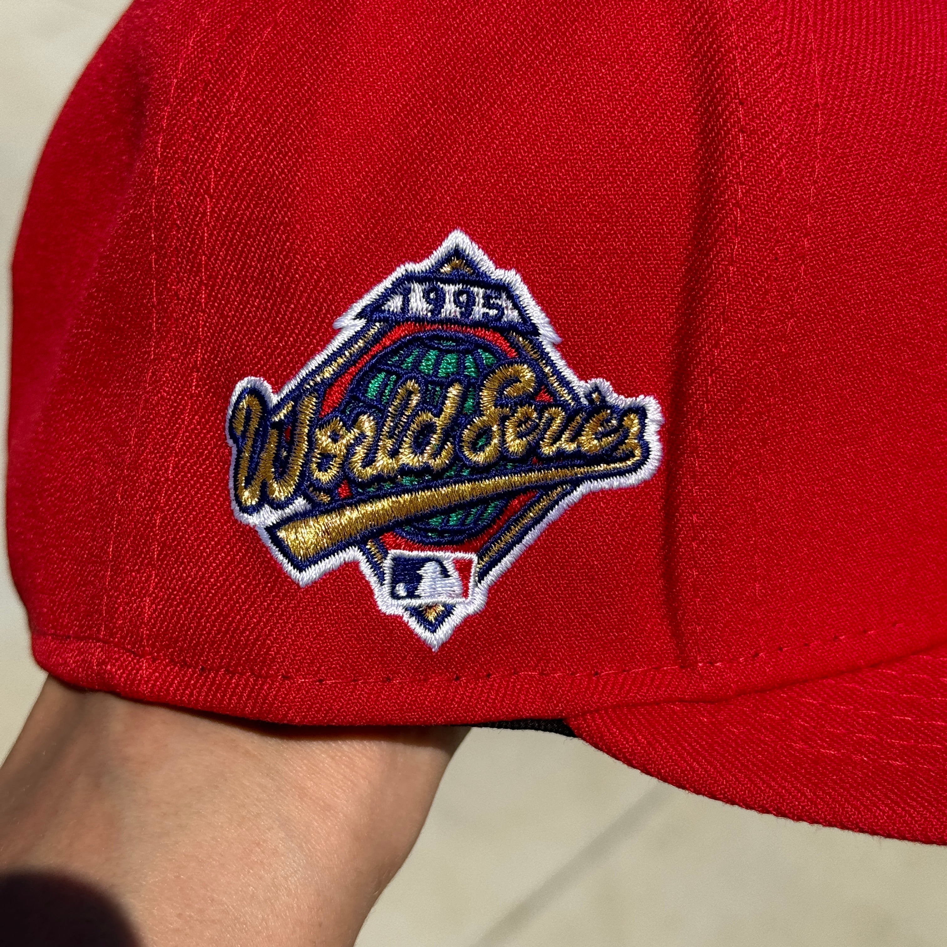 Red Chief Wahoo Banned Cleveland Indians Guardians 1995 World Series Rare Fitted Banned