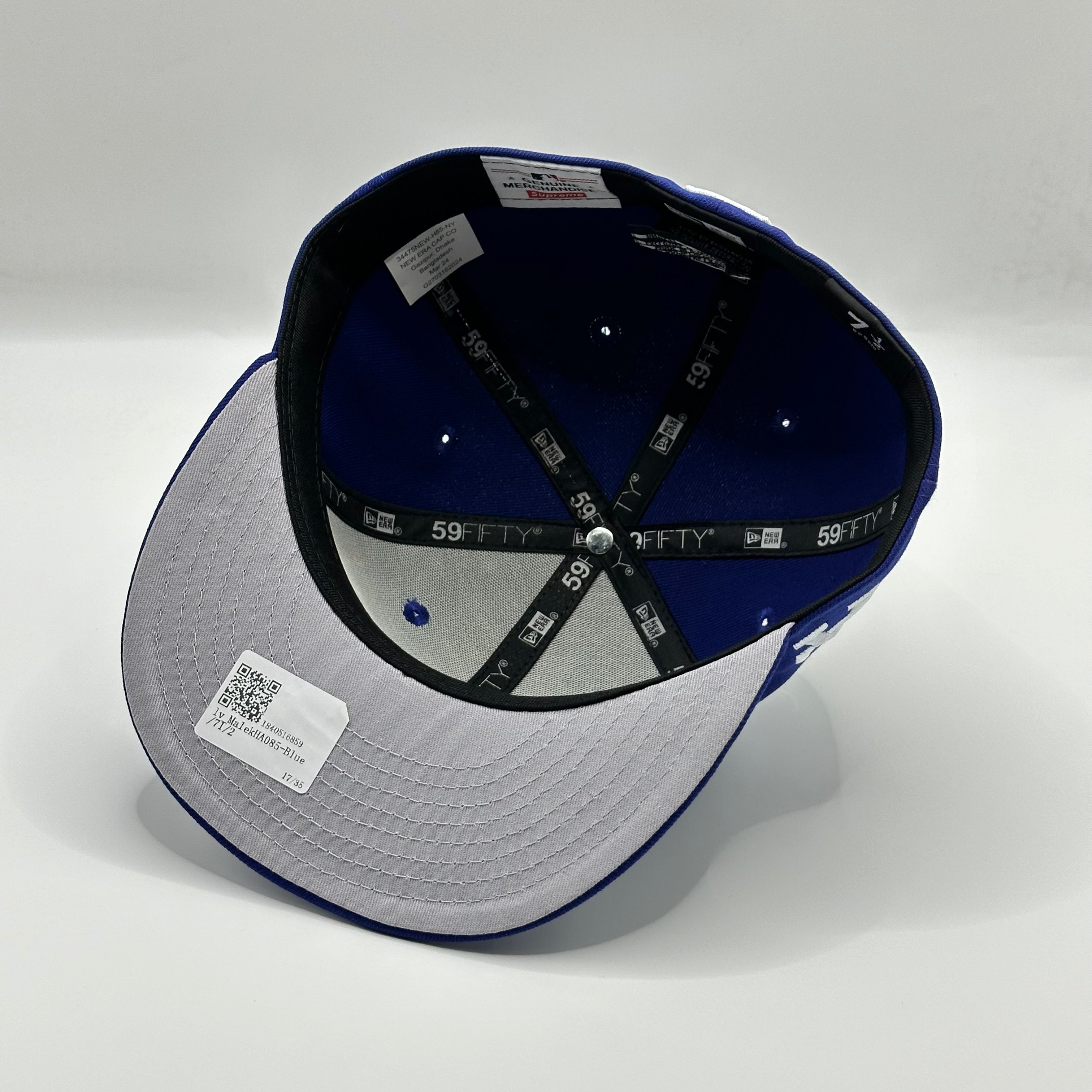 Supreme Los Angeles Dodgers Blue New Era Fitted Hat