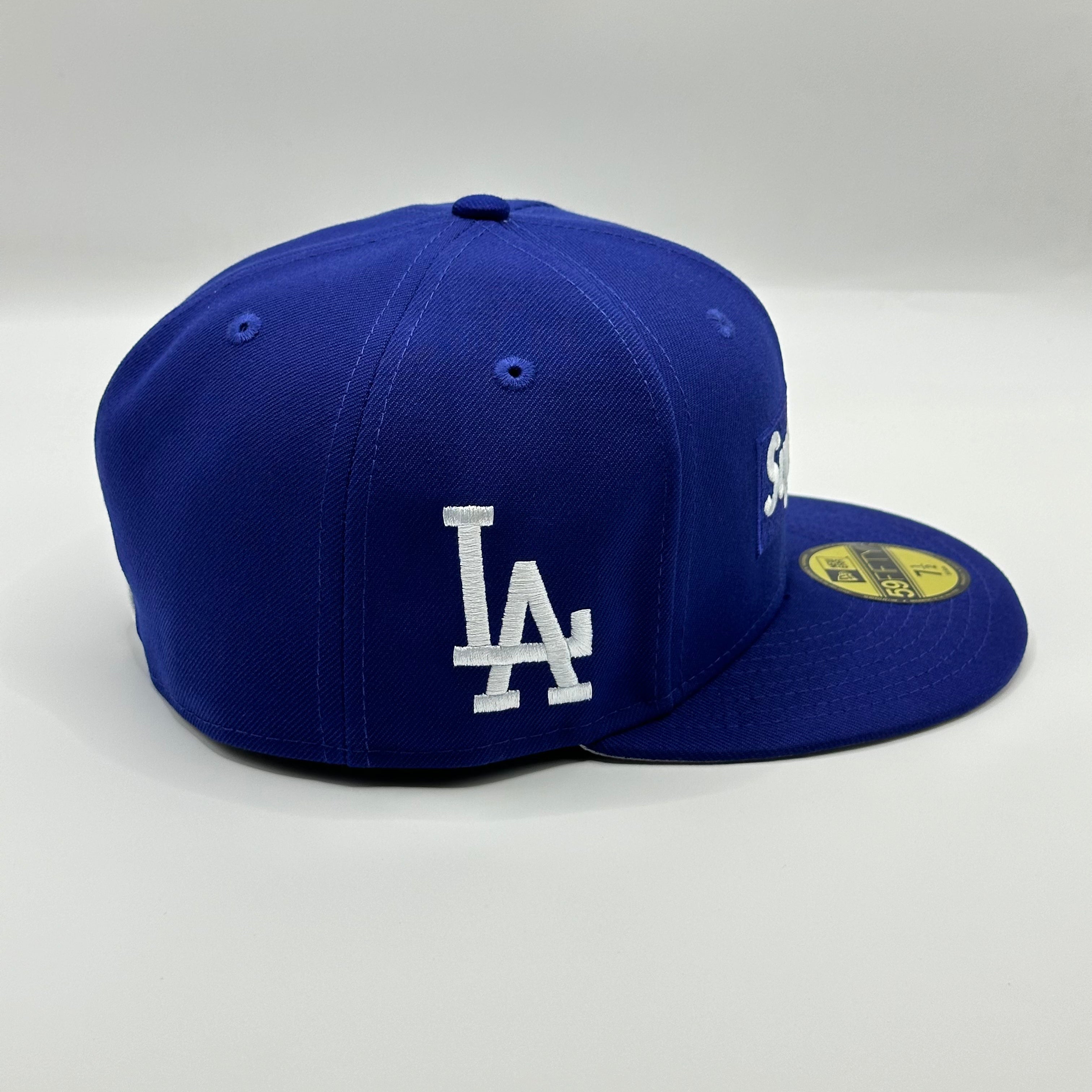 Supreme Los Angeles Dodgers Blue New Era Fitted Hat