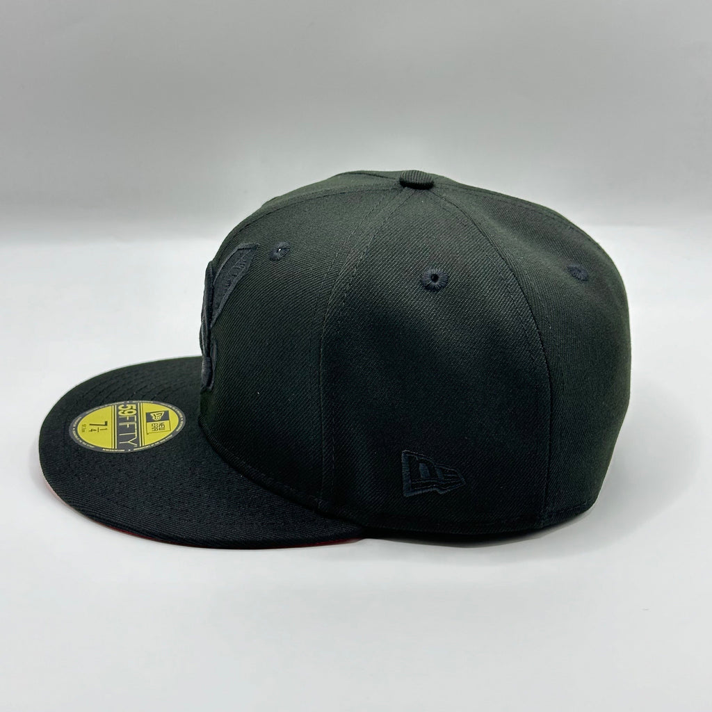 Black Red Cleveland Indians Chief Wahoo 1995 Welcome To The Show New Era Fitted Hat Cap - view 3