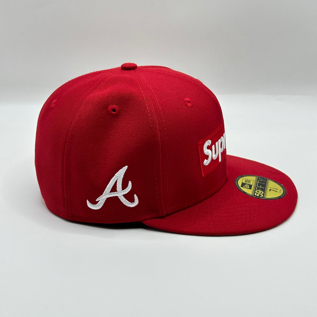 Atlanta Braves Supreme Red New Era Fitted Hat