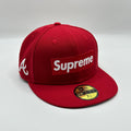 Atlanta Braves Supreme Red New Era Fitted Hat