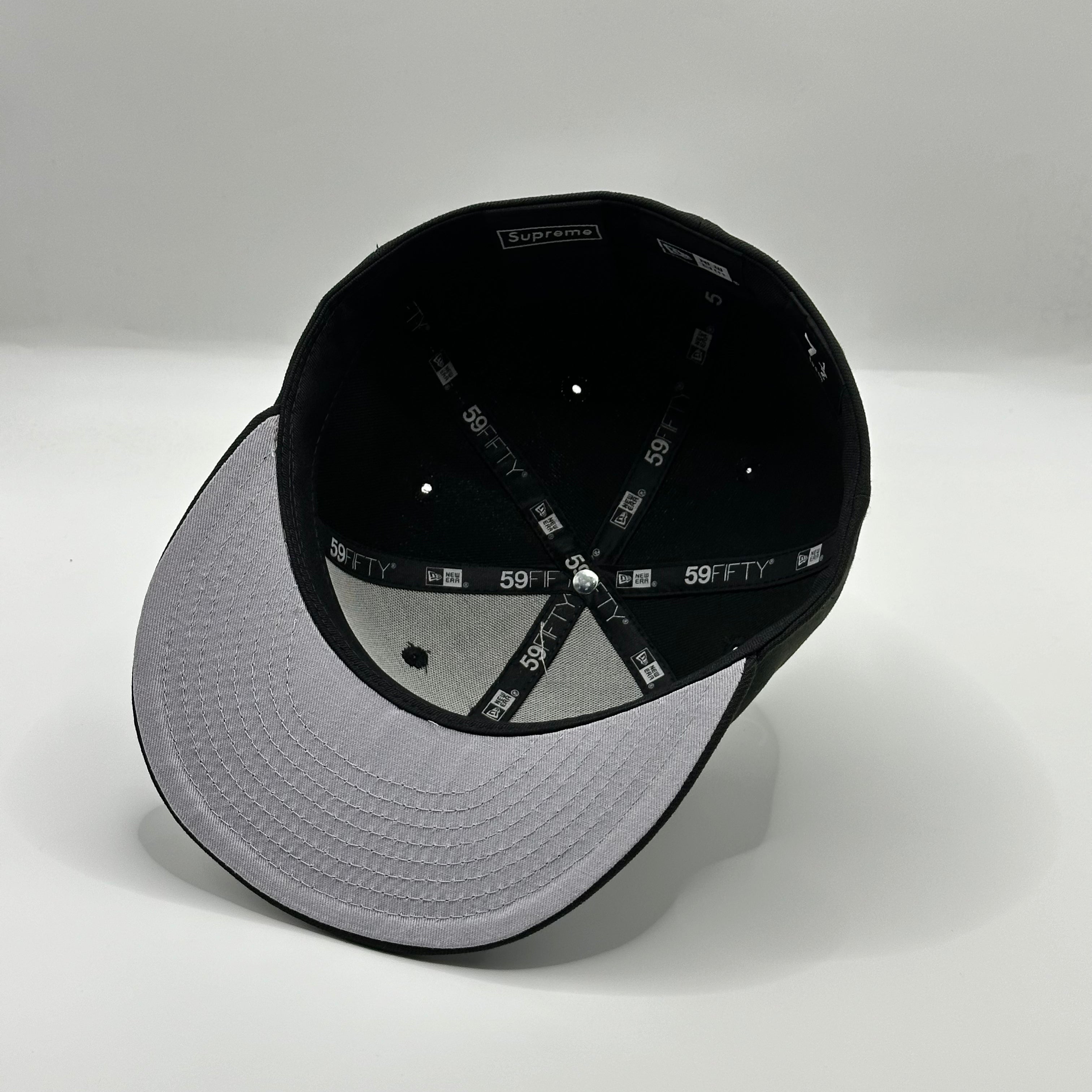Black Supreme S Logo Frosty Snow Winter New Era Hat Cap (20FW)