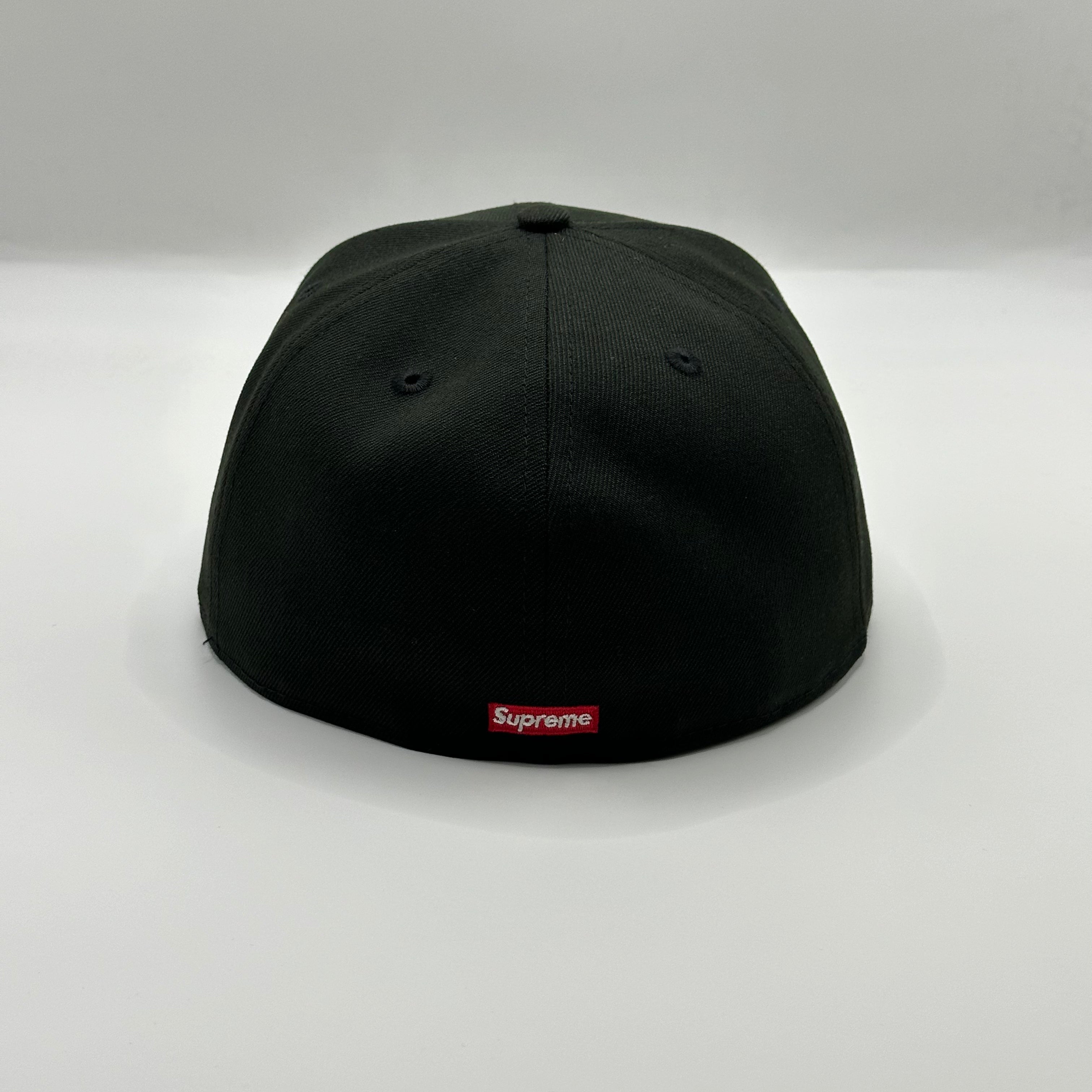 Black Supreme S Logo Frosty Snow Winter New Era Hat Cap (20FW)