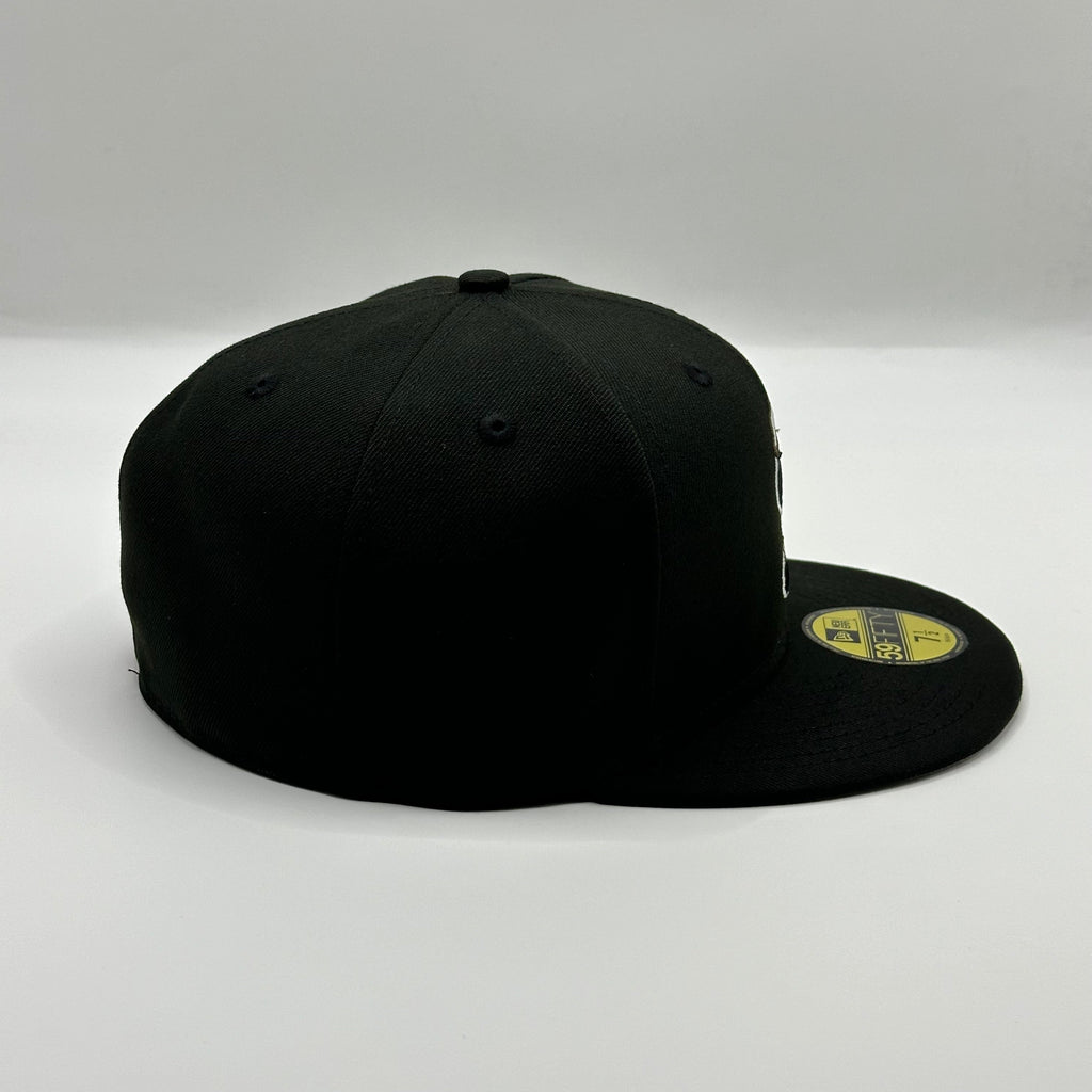 Black Supreme S Logo Frosty Snow Winter New Era Hat Cap (20FW) - view 2