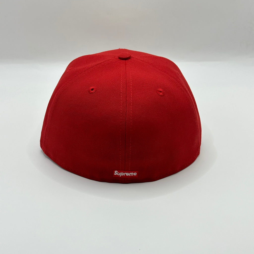 Red Supreme S Logo Frosty Snow Winter New Era Hat Cap (20FW) - view 4