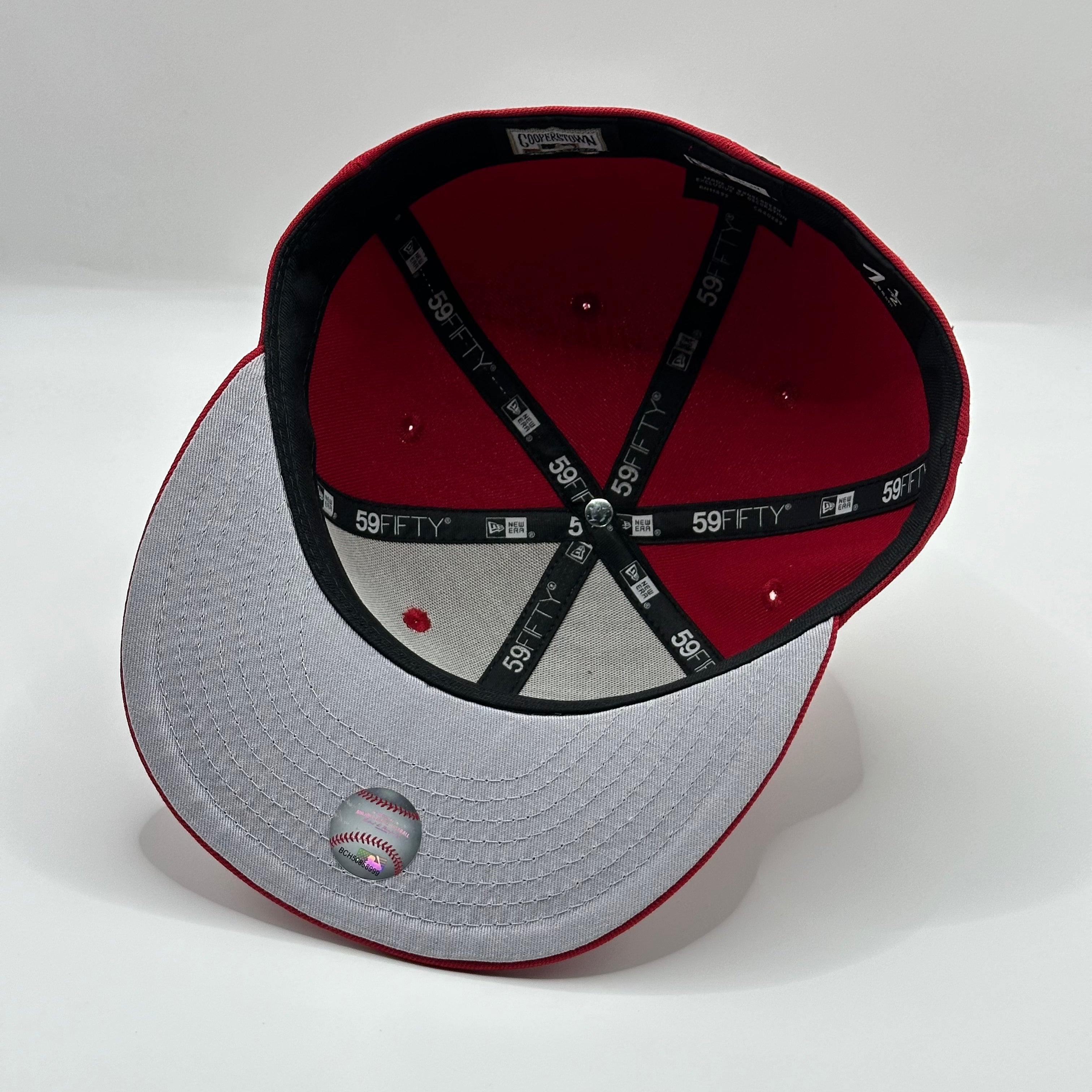 Red Black Cleveland Indians Chief Wahoo 1995 Welcome To The Show New Era Fitted Hat Cap