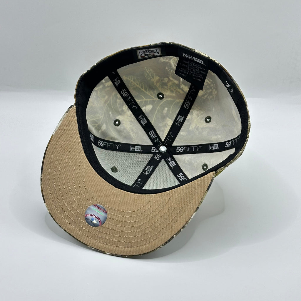 Realtree Camo Cleveland Indians Chief Wahoo 1954 All Star Game New Era Fitted Hat Cap - view 5