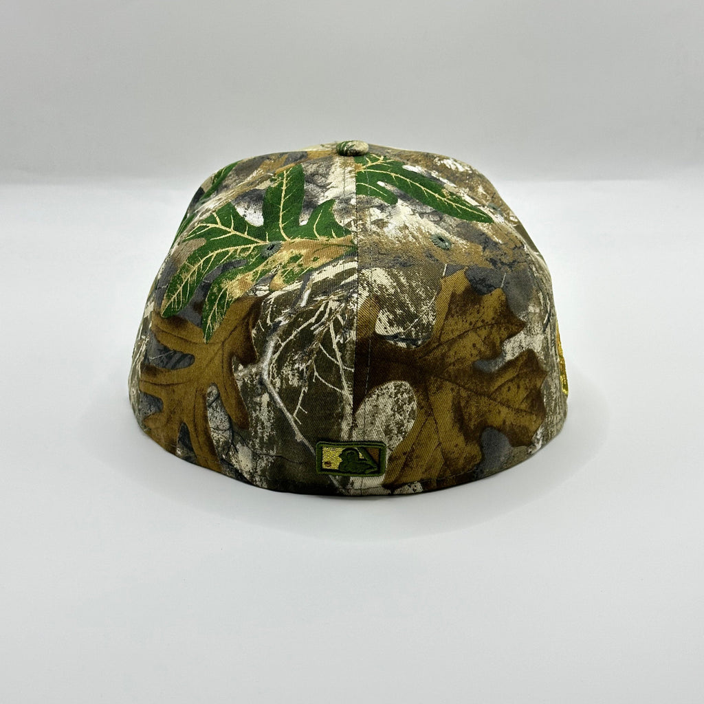 Realtree Camo Cleveland Indians Chief Wahoo 1954 All Star Game New Era Fitted Hat Cap - view 4