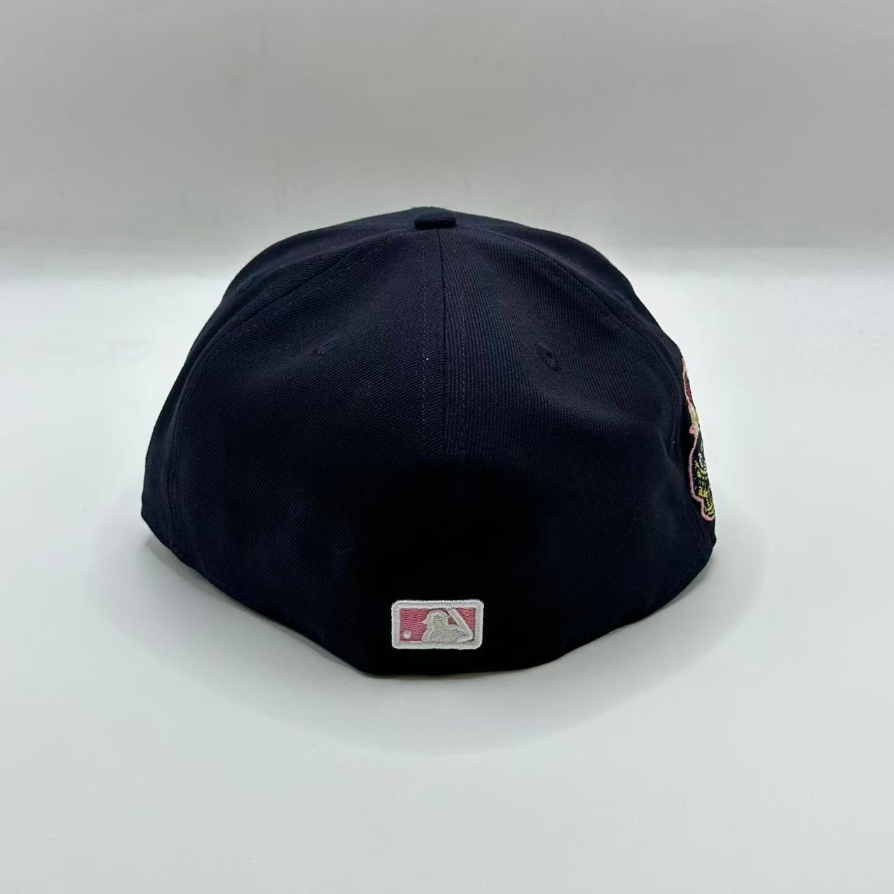 Navy Chief Wahoo Cleveland Indians Guardians Banned New Era 59Fifty Fitted Hat