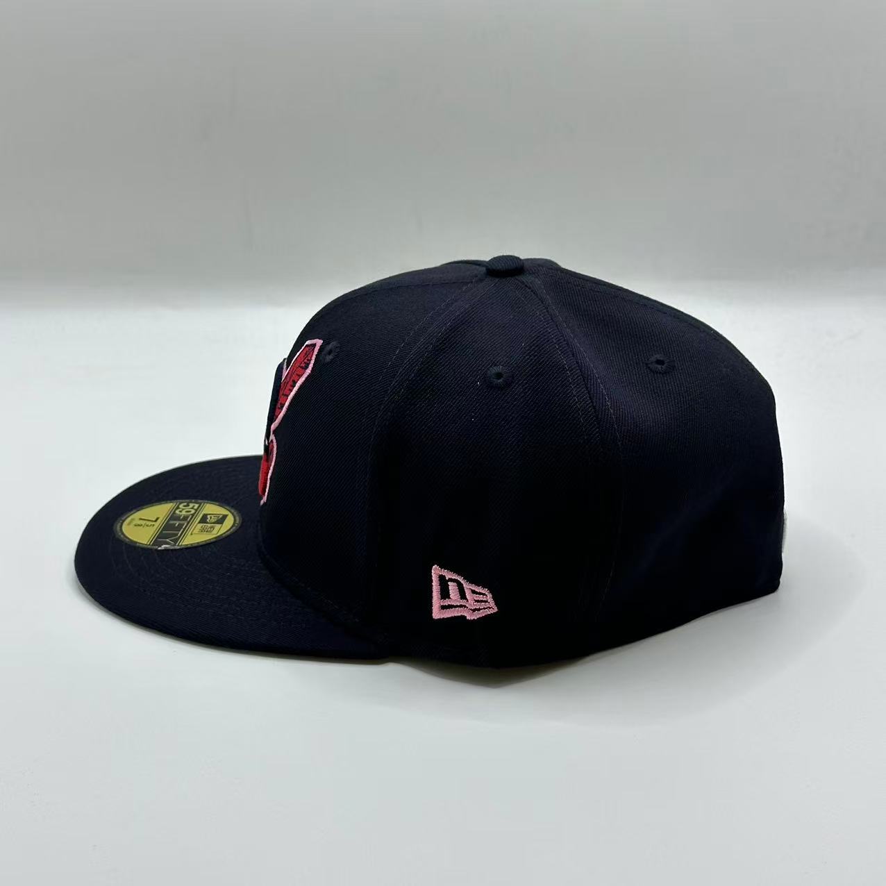 Navy Chief Wahoo Cleveland Indians Guardians Banned New Era 59Fifty Fitted Hat