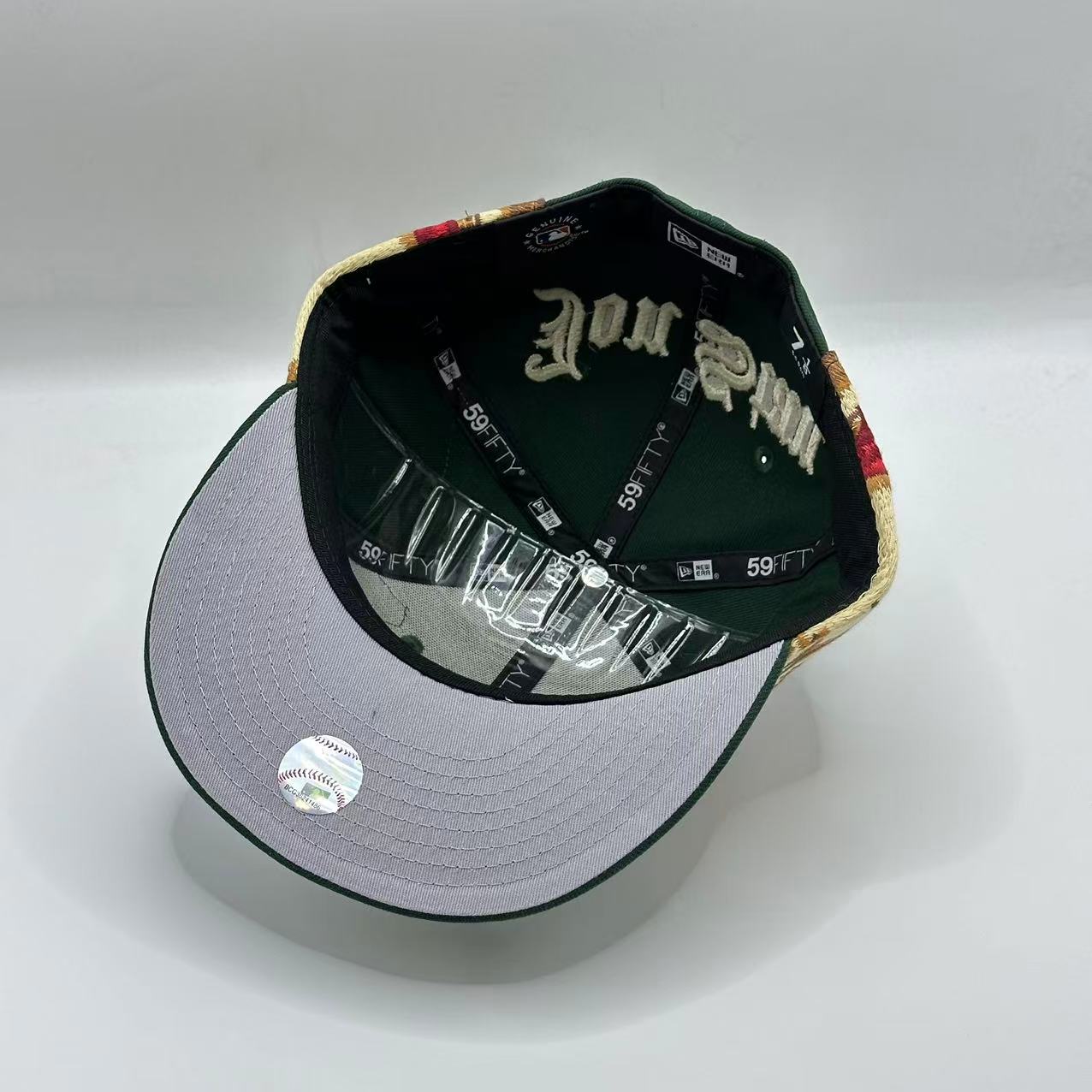 Green Jon Stan Athletics New Era Fitted Hat Cap MLB