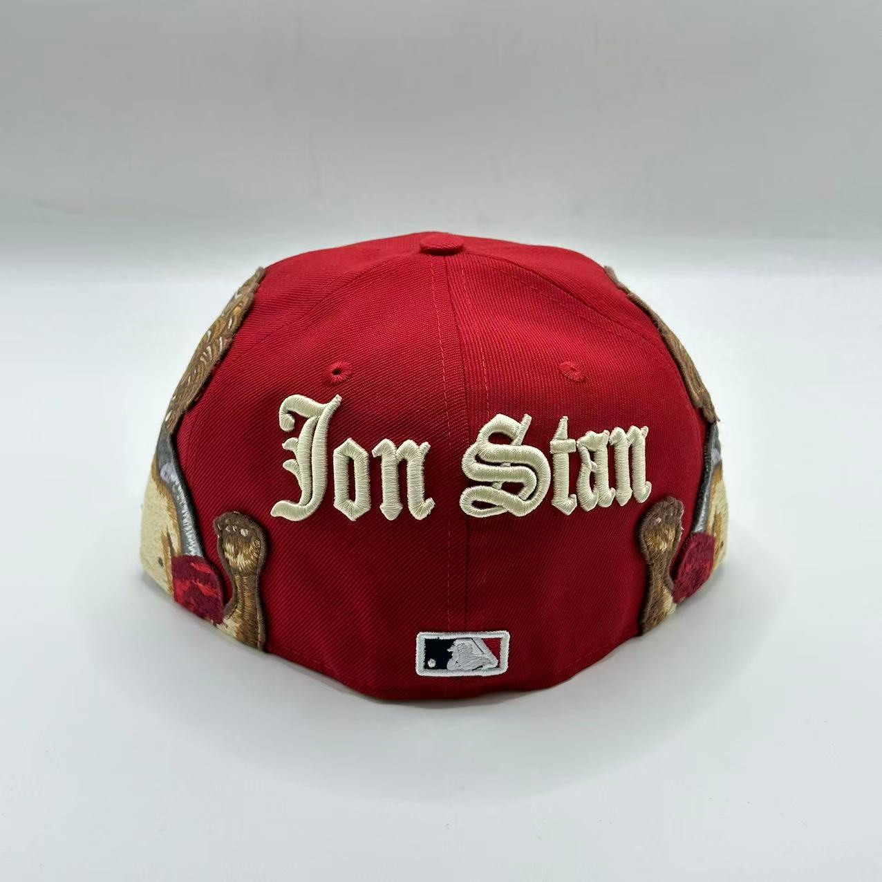 Red Jon Stan Los Angeles Angels New Era Fitted Hat Cap MLB