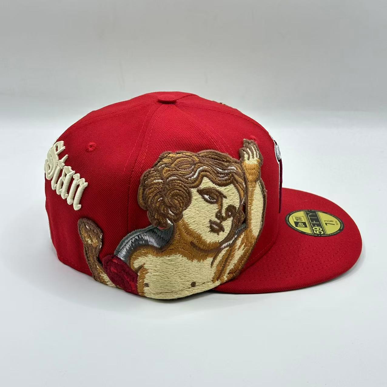 Red Jon Stan Los Angeles Angels New Era Fitted Hat Cap MLB