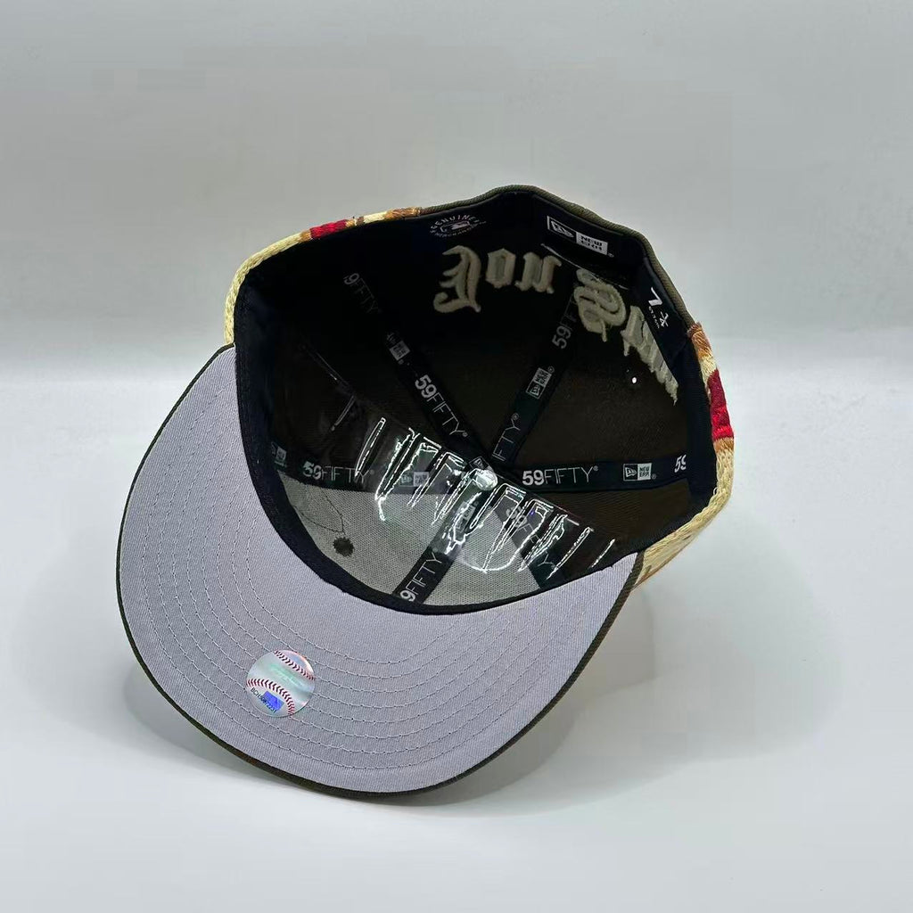 Brown New York Yankees fitted hat, view 5