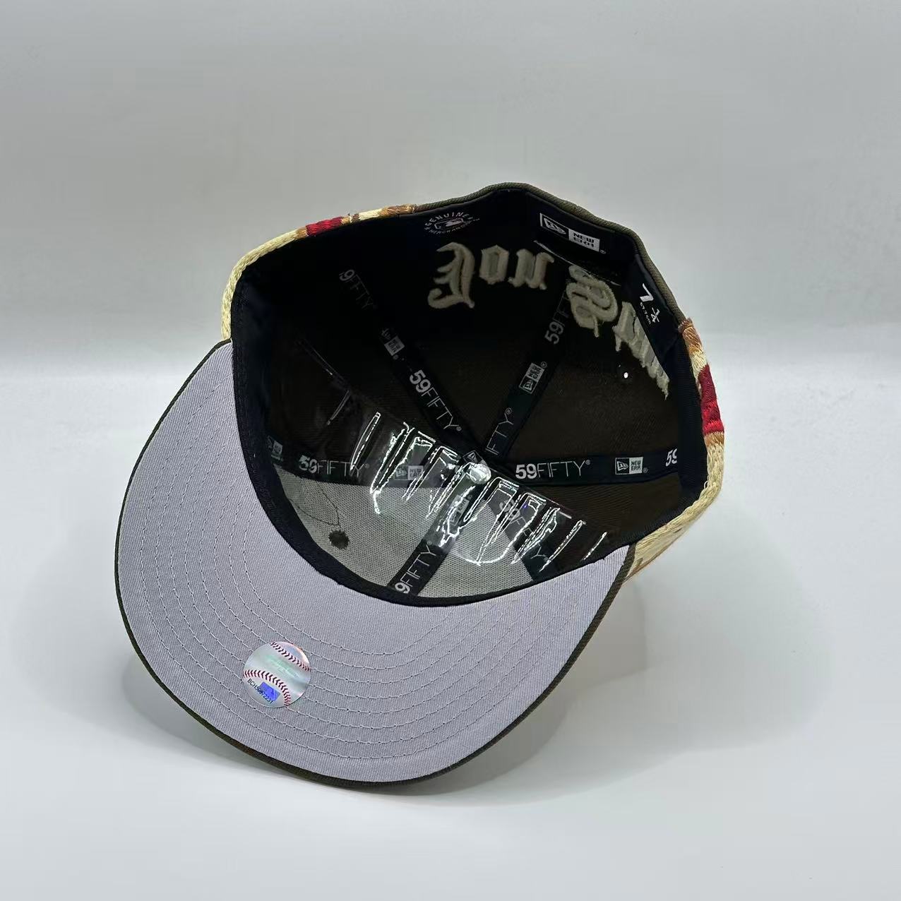 Brown New York Yankees fitted hat, view 5