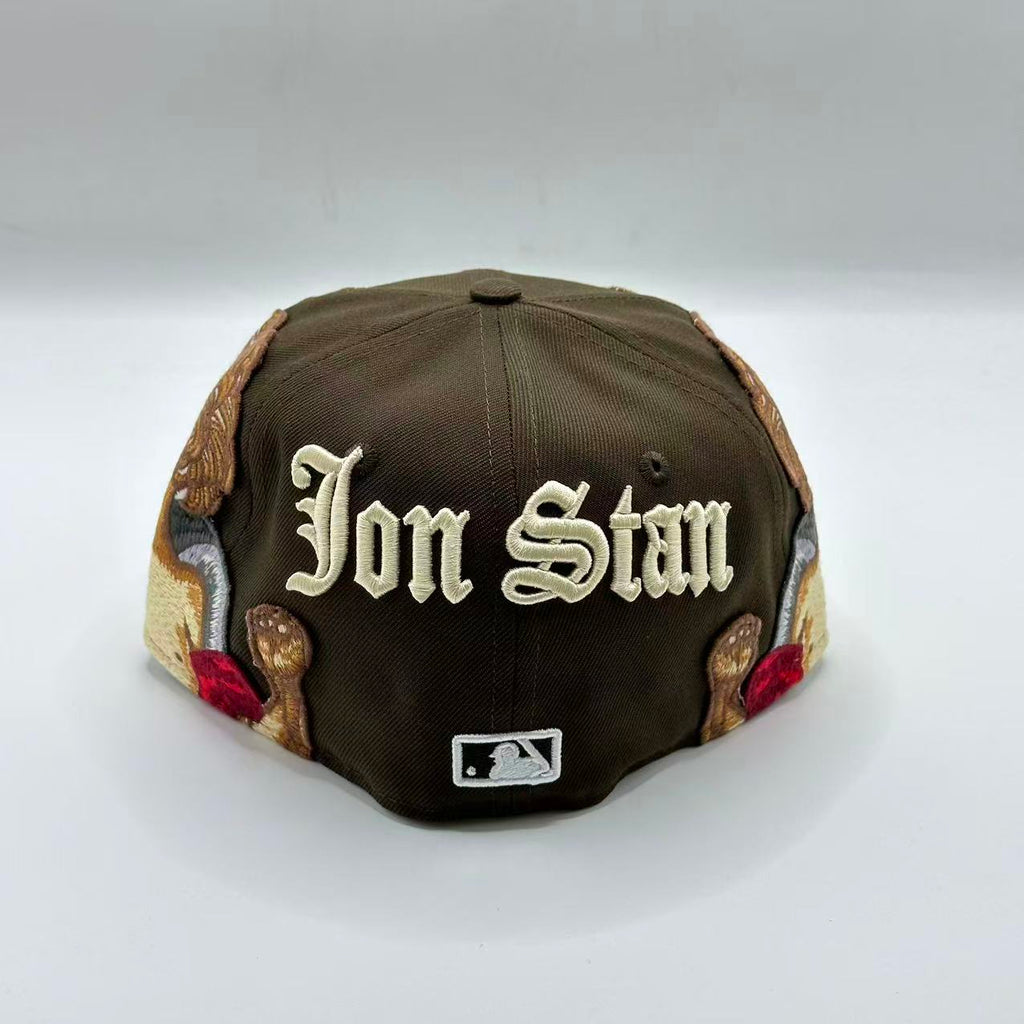 Brown Jon Stan New York Yankees New Era Fitted Hat Cap MLB - view 4