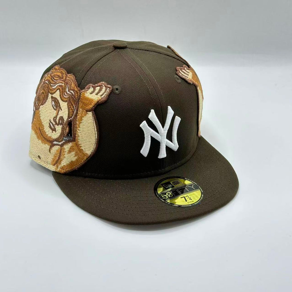 Brown Jon Stan New York Yankees New Era Fitted Hat Cap MLB