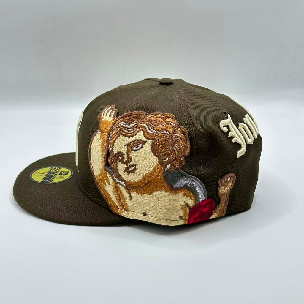 Brown Jon Stan Los Angeles Angels New Era Fitted Hat Cap MLB - view 2