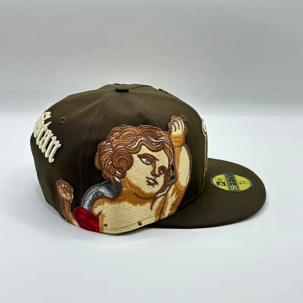 Brown Jon Stan Los Angeles Angels New Era Fitted Hat Cap MLB - view 3