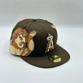 Brown Jon Stan Los Angeles Angels New Era Fitted Hat Cap MLB